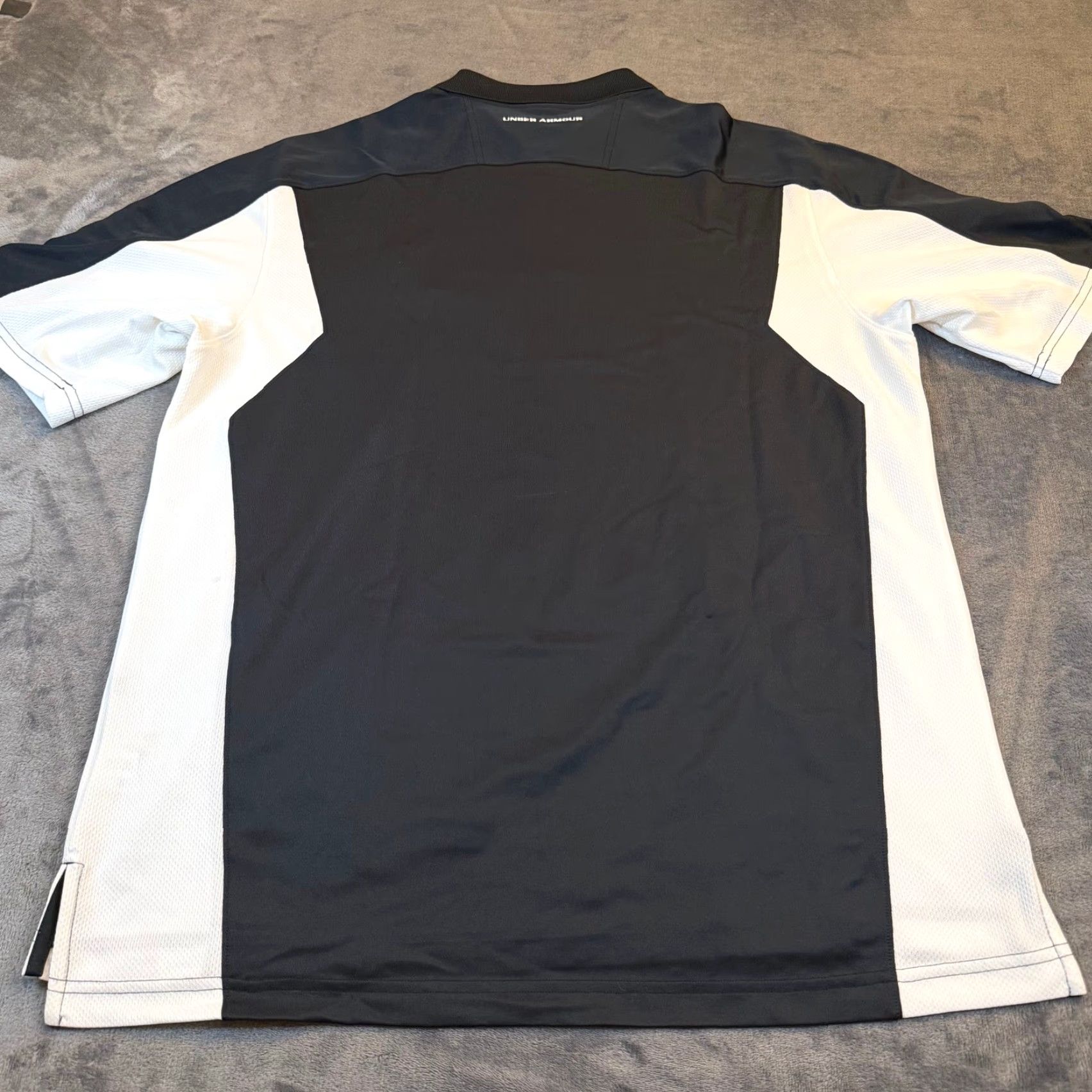 Under Armour Under Armour Polo Shirt Mens L Black White Colorblock Athletic Moisture Wicking Breathable Logo Polo Shirt Golf Gym Training Size US L / EU 52-54 / 3 - 6 Thumbnail