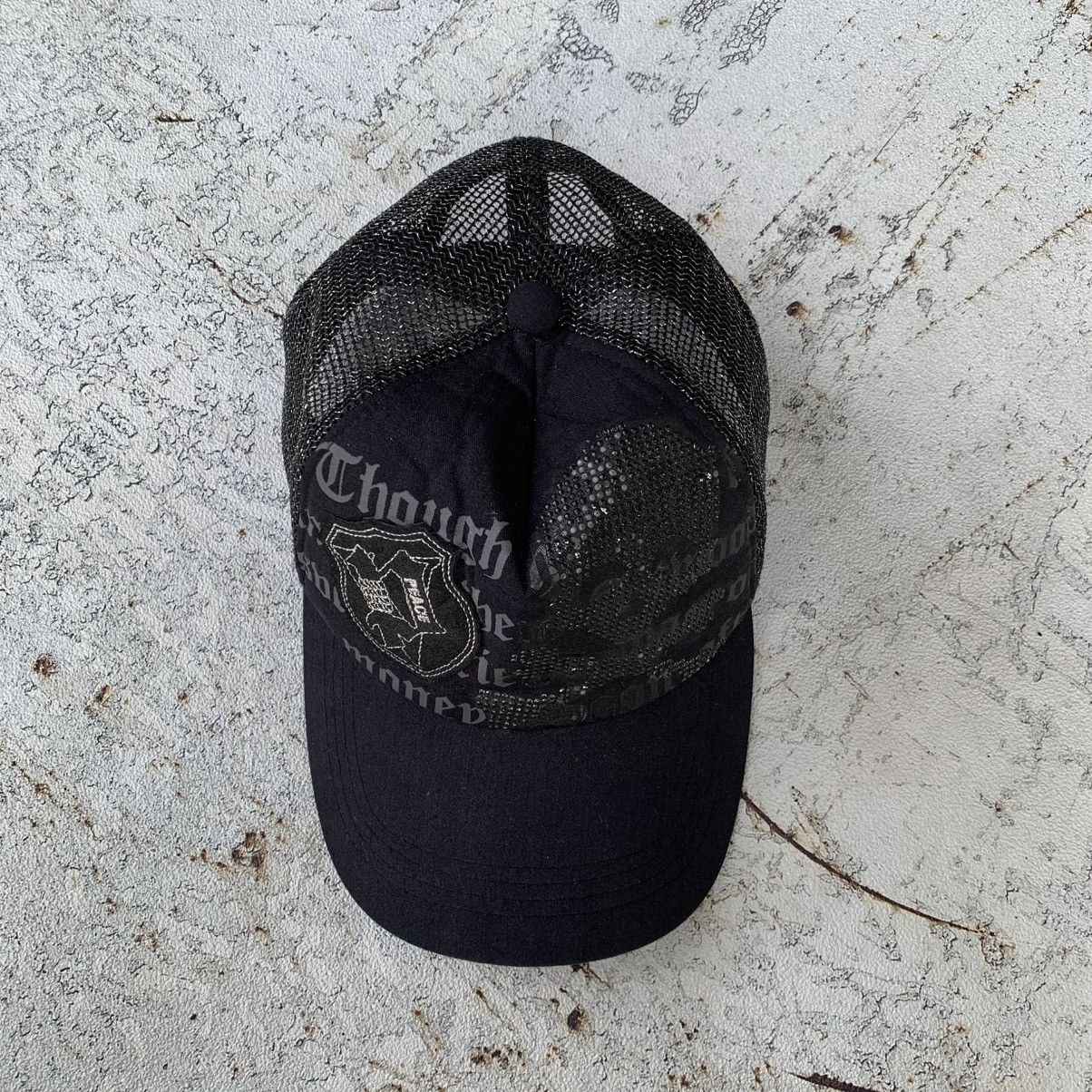 If Six Was Nine × Japanese Brand × Le Grande Bleu (L.G.B.) Peace Skull☠️ Trucker Hats LGB ifsixwasnine Punk Style☠️ Size ONE SIZE - 4 Thumbnail
