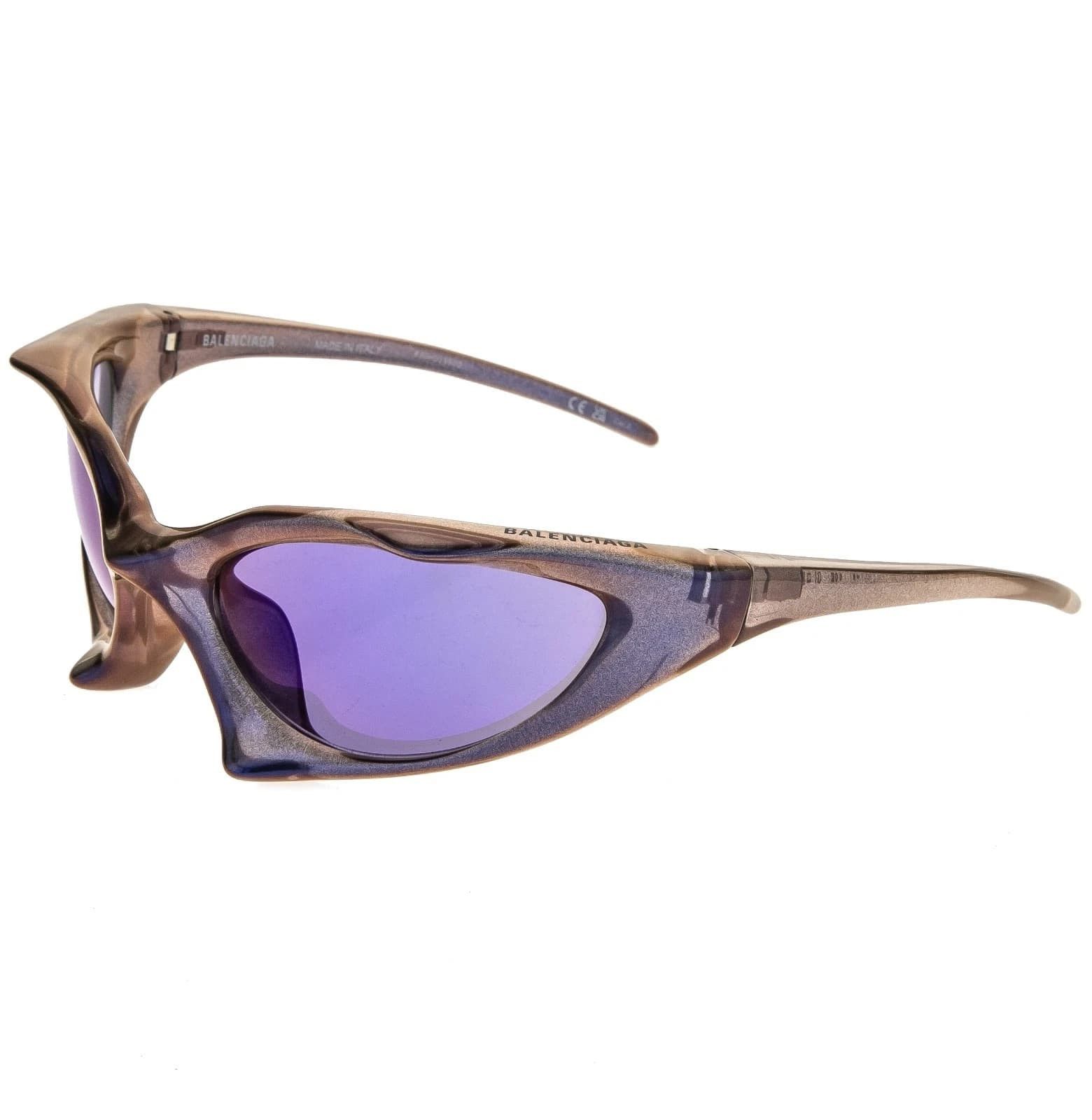Balenciaga BALENCIAGA BB0352S RUNNER CAT 0352 Violet Sunglasses 002 Size ONE SIZE - 4 Thumbnail