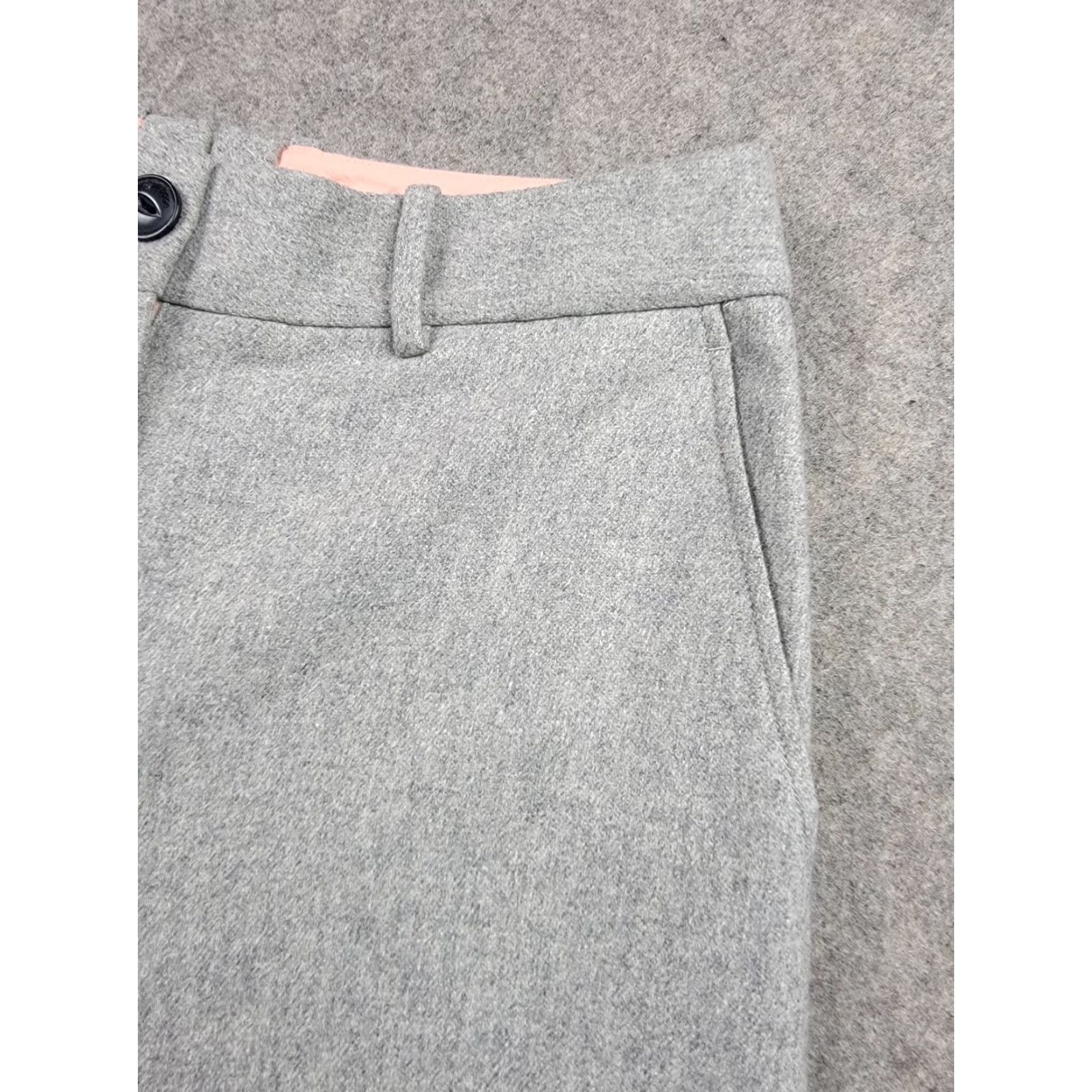 Rag & Bone Rag & Bone Pants Womens 0 Gray Wool Blend Wide-Leg Trouser Dress Work Office Size 25" / US 0 / IT 36 - 3 Thumbnail