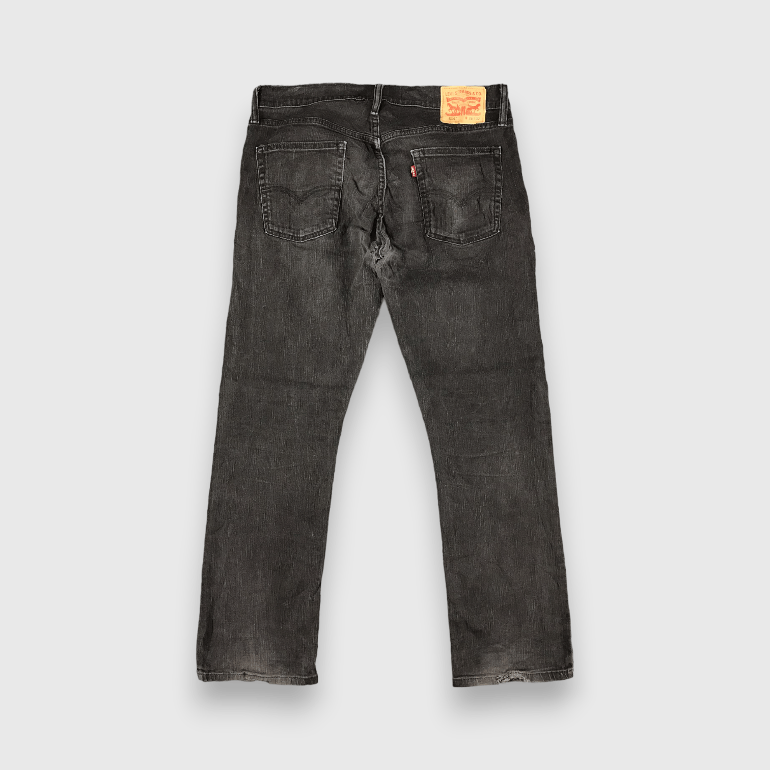 Levi's Vintage Faded Black Levis 514 Jeans-J2654 Size US 35 - 2 Thumbnail