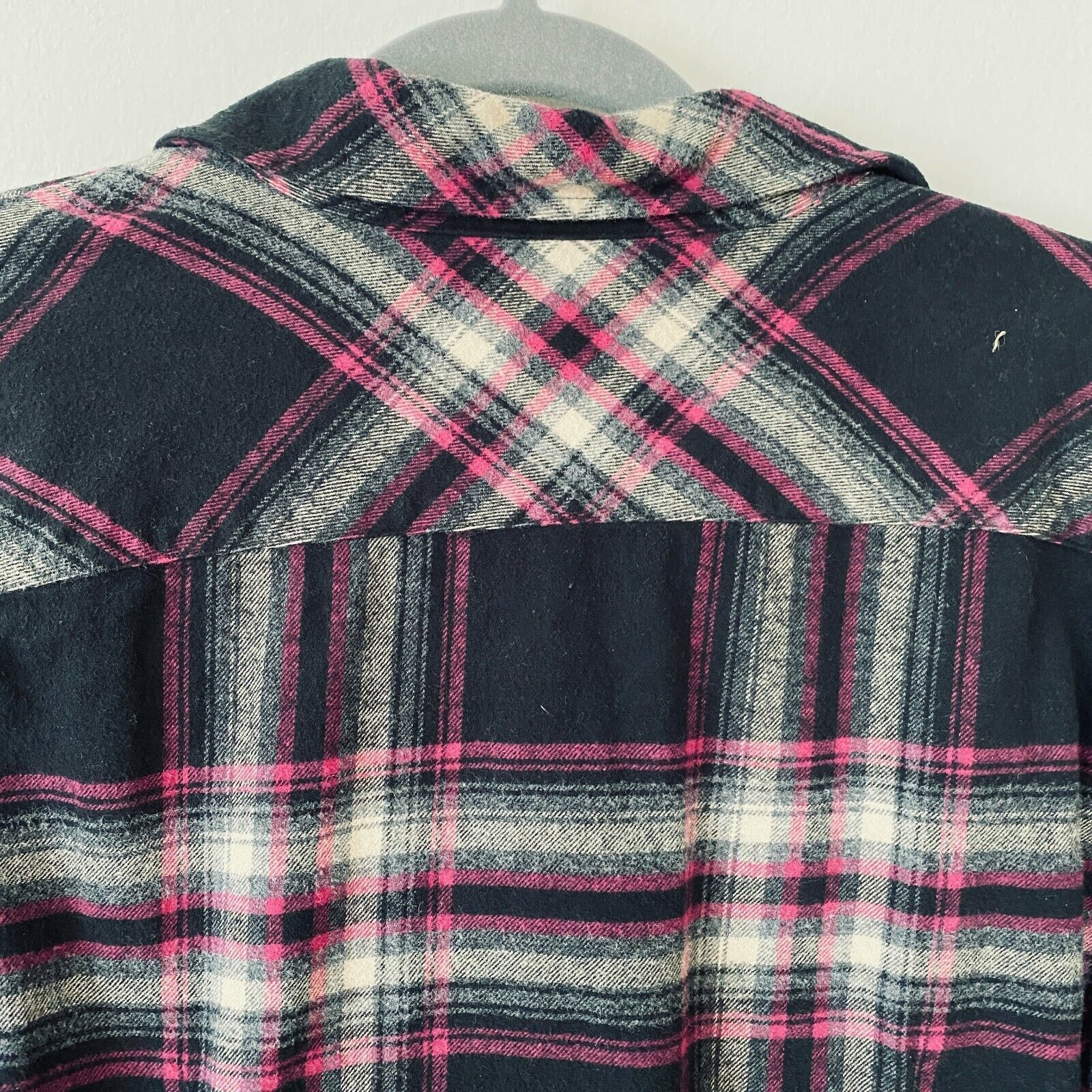 Other Soft Surroundings Magenta Plaid Button Embroidered Back M Size M / US 6-8 / IT 42-44 - 4 Thumbnail
