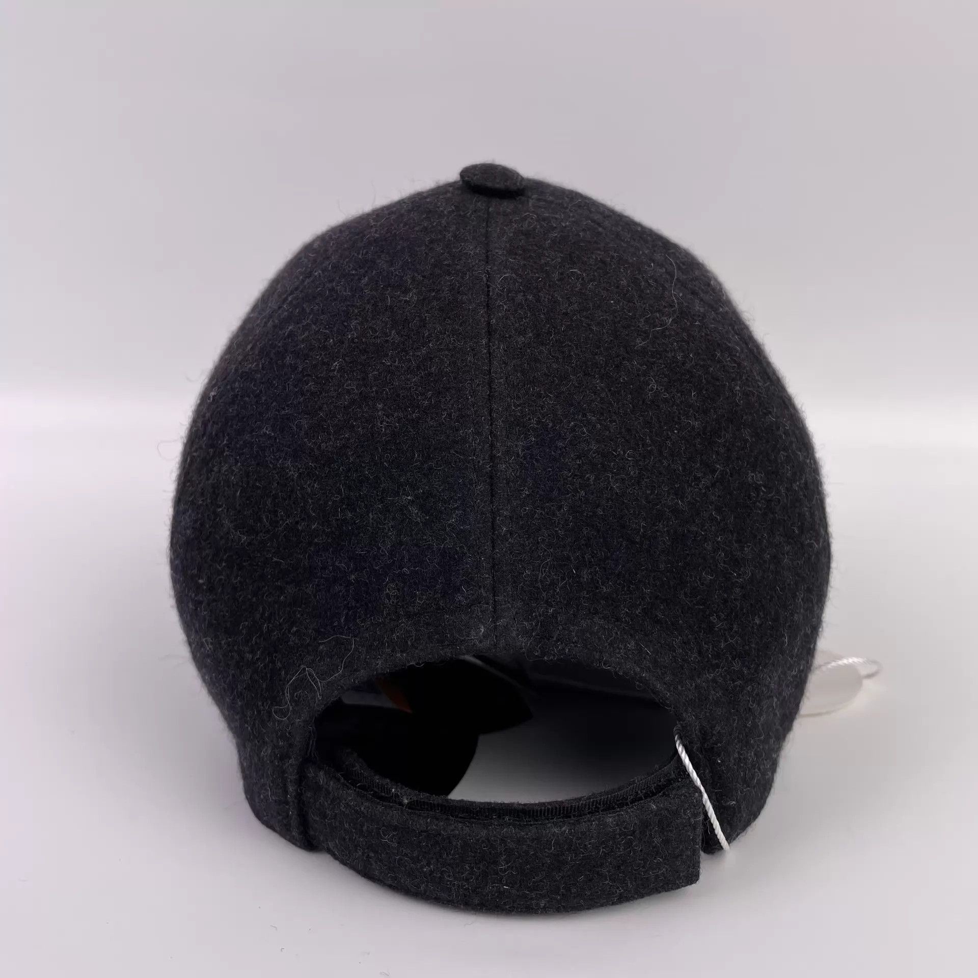 Prada PRADA Black Wool Cap Side 3 Steel Tags M Size ONE SIZE - 2 Thumbnail