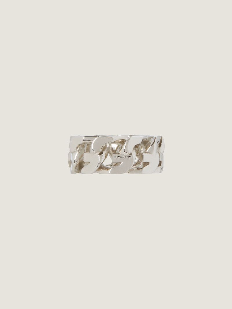 Givenchy o1n1vont0326 Size:56/G Chain Ring in Silver Size ONE SIZE - 1 Thumbnail
