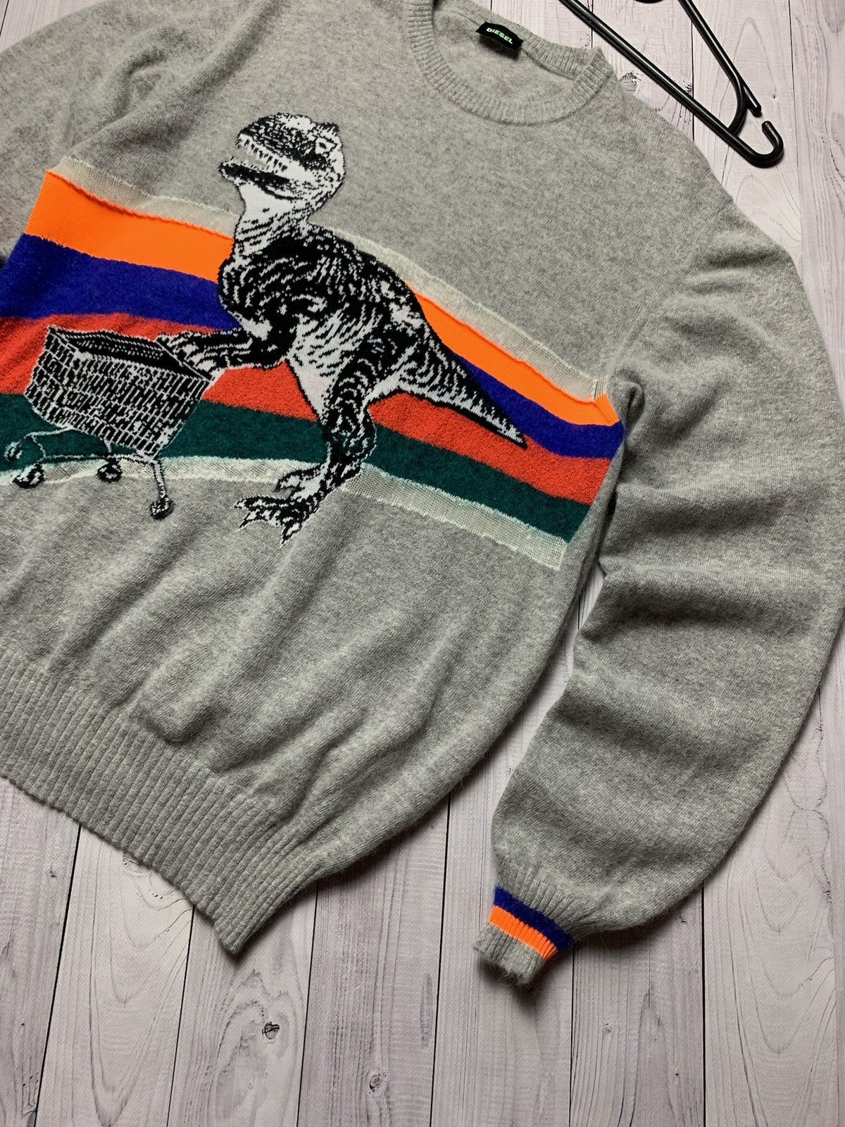 Diesel Diesel Sweater dinosaur wool rare size XL Size US XL / EU 56 / 4 - 3 Thumbnail