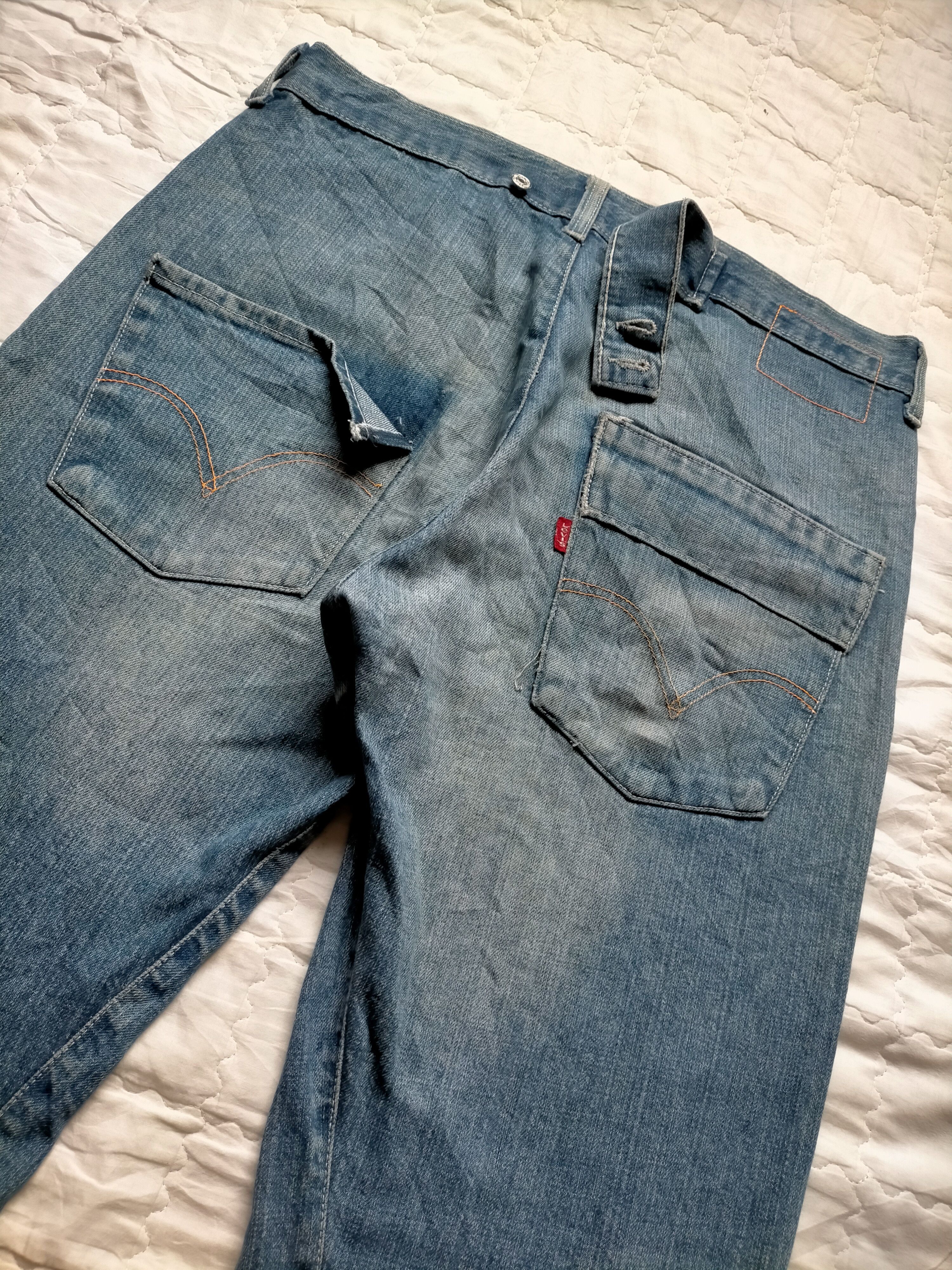 Levi's Vintage Clothing Vintage 90s Levis Engineering Denim pants Size US 33 - 8 Thumbnail