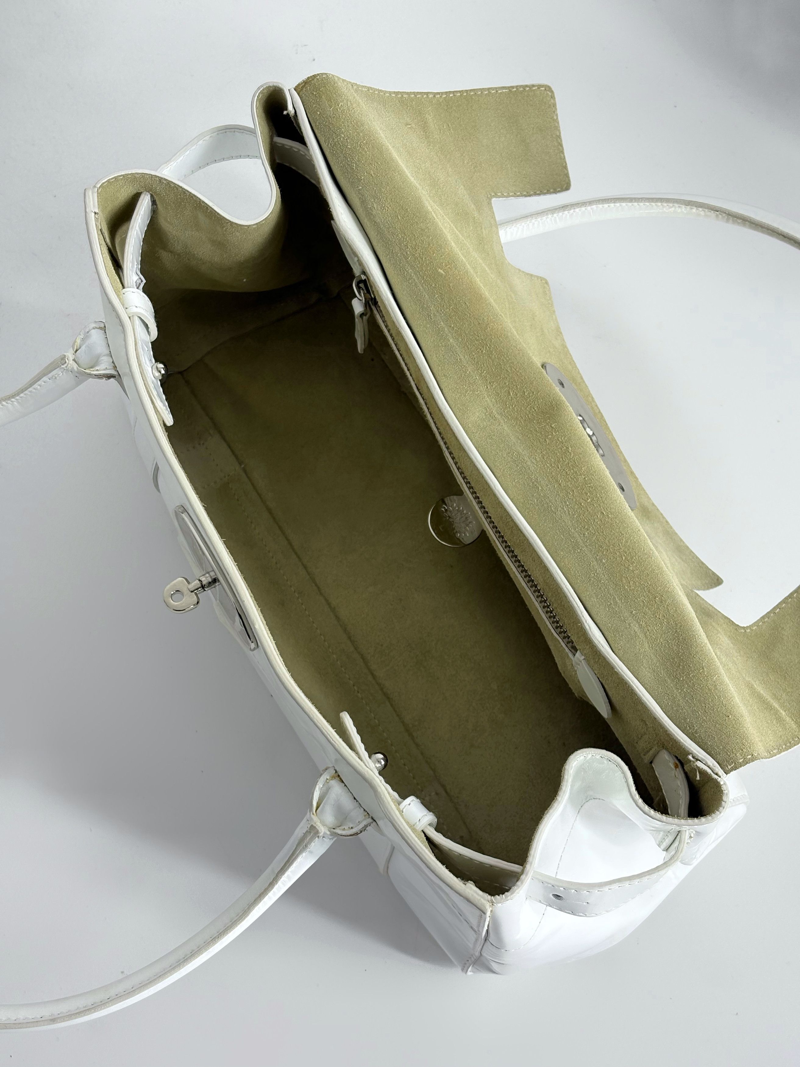 Mulberry Mulberry Bayswater White Leather Bag Size ONE SIZE - 17 Thumbnail