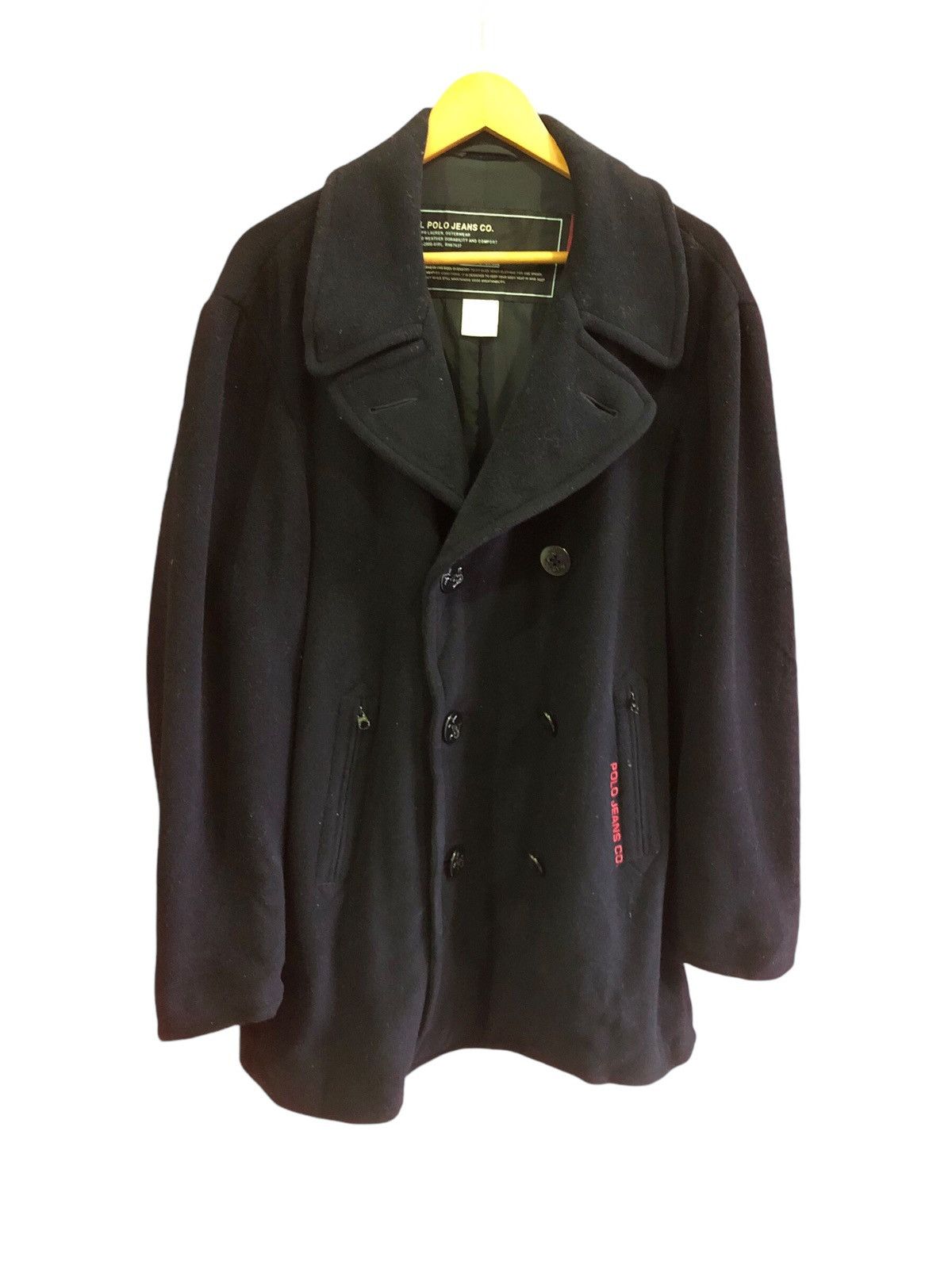 Lauren Ralph Lauren × Polo Ralph Lauren Polo Ralph Lauren Jeans Black Durable Double Brested Jacket Size US L / EU 52-54 / 3 - 1 Thumbnail