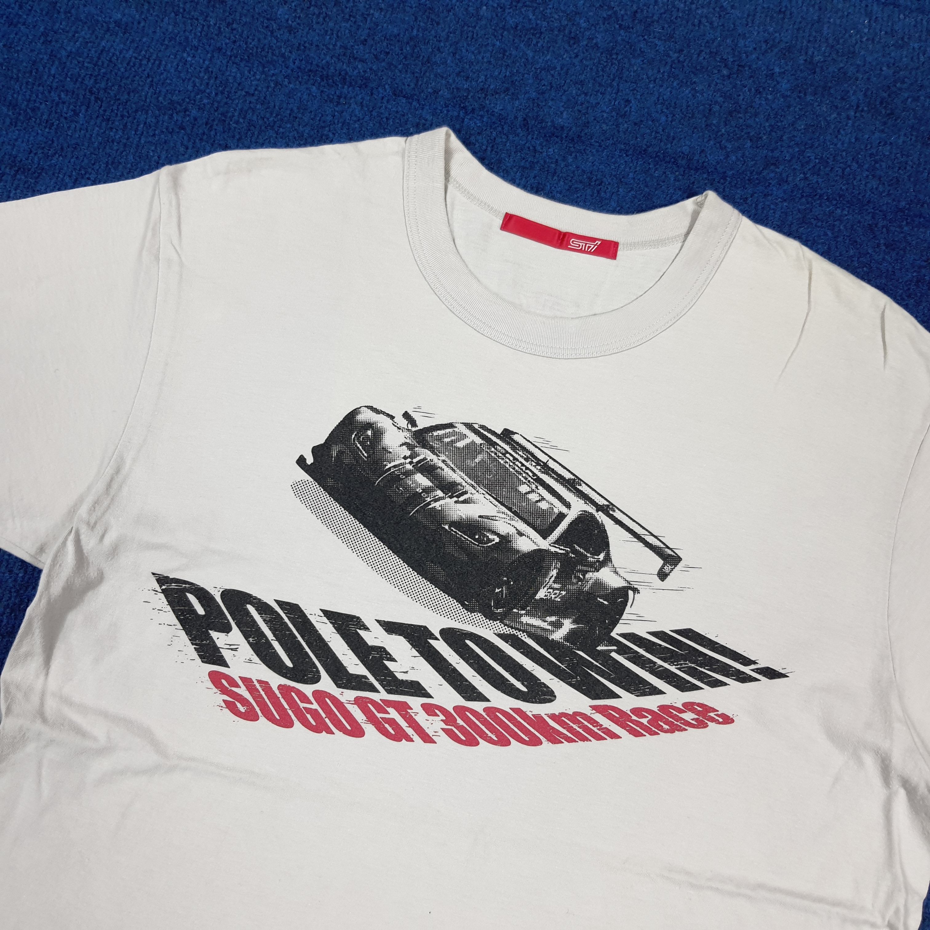 Vintage Vintage Subaru STI Super SUGO GT 300 Racing T-Shirt C285N53 Size US M / EU 48-50 / 2 - 2 Thumbnail
