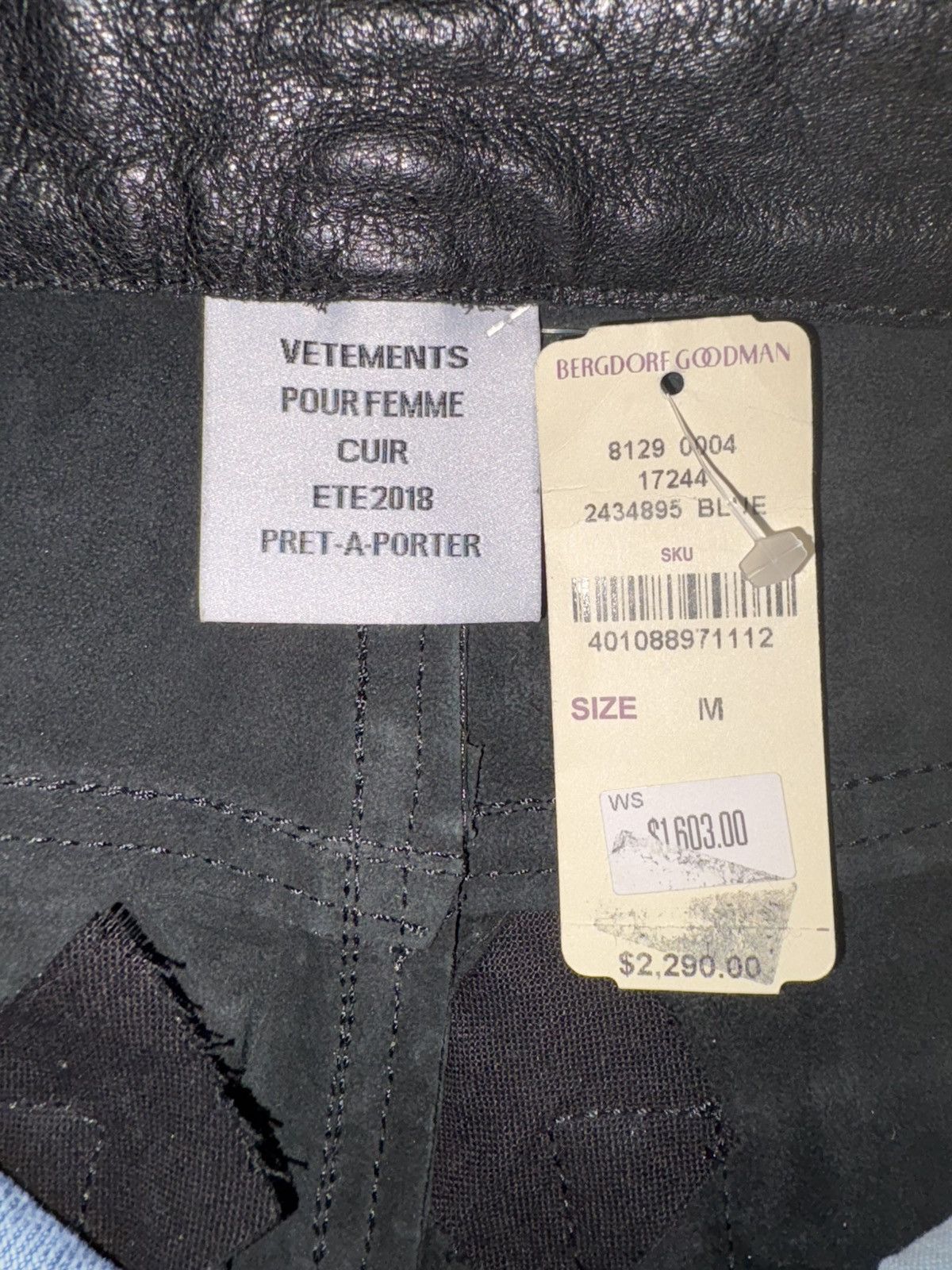 Vetements AW18 Denim Leather pants Size US 28 / EU 44 - 3 Thumbnail