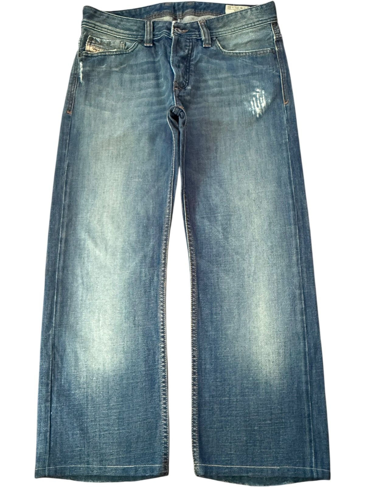 Diesel Vintage Italy Diesel Viker Clawmark Distress Loose Jeans Size US 32 / EU 48 - 1 Thumbnail