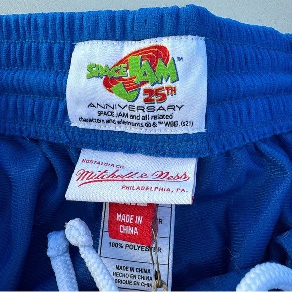Designer × Mitchell & Ness × Strellson NWT MITCHELL & NESS EPC SPACE JAM 96 SHORTS 2XL XXL Size US 36 / EU 52 - 6 Thumbnail