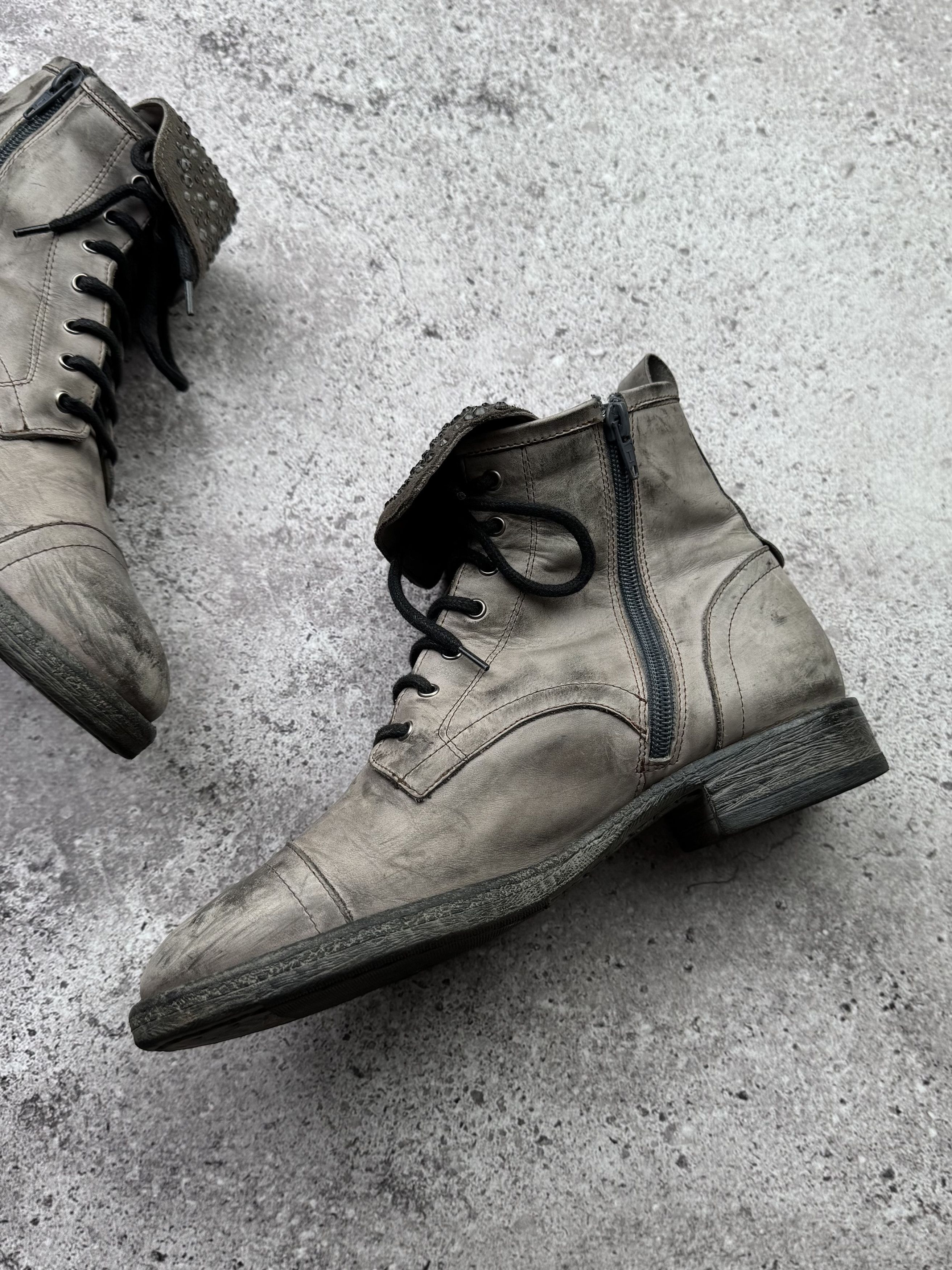 A.S.98 Vintage Leather Boots C620(V448) Size US 8 / IT 38 - 6 Thumbnail