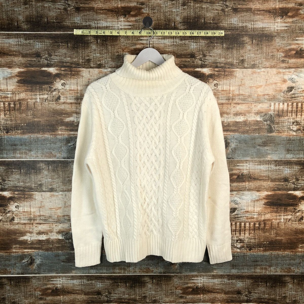 GU × Homespun Knitwear × Japanese Brand GU White Turtle Neck Knitwear #A1785 Size US M / EU 48-50 / 2 - 1 Thumbnail