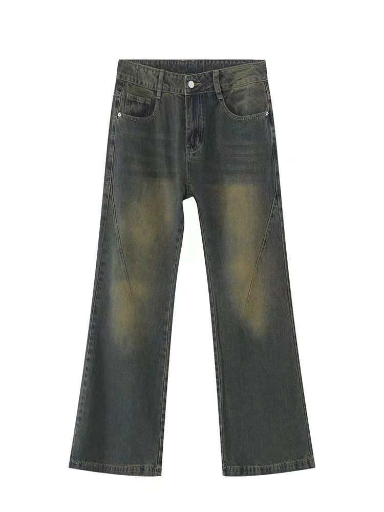 Jean Vintage washed loose micro-flared jeans Size US 31 - 3 Thumbnail