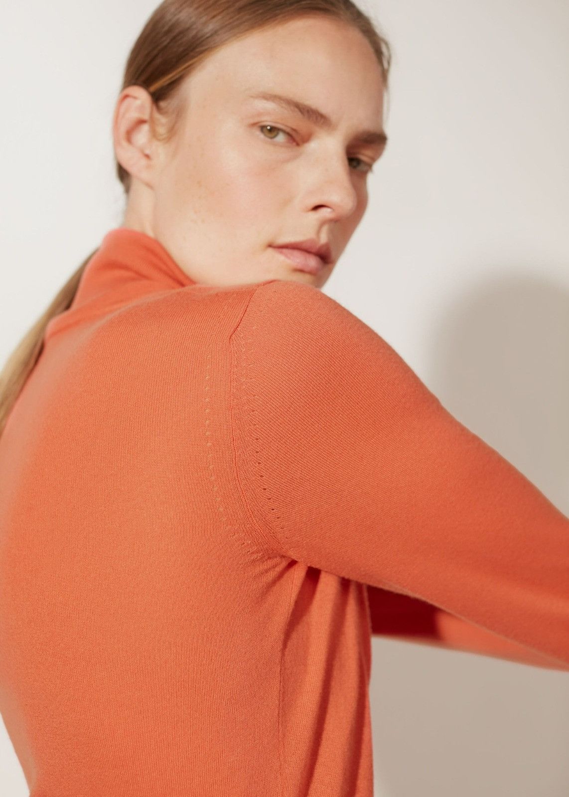 Loro Piana o1srvl11e0424 Sweater in Orange Size M / US 6-8 / IT 42-44 - 5 Thumbnail