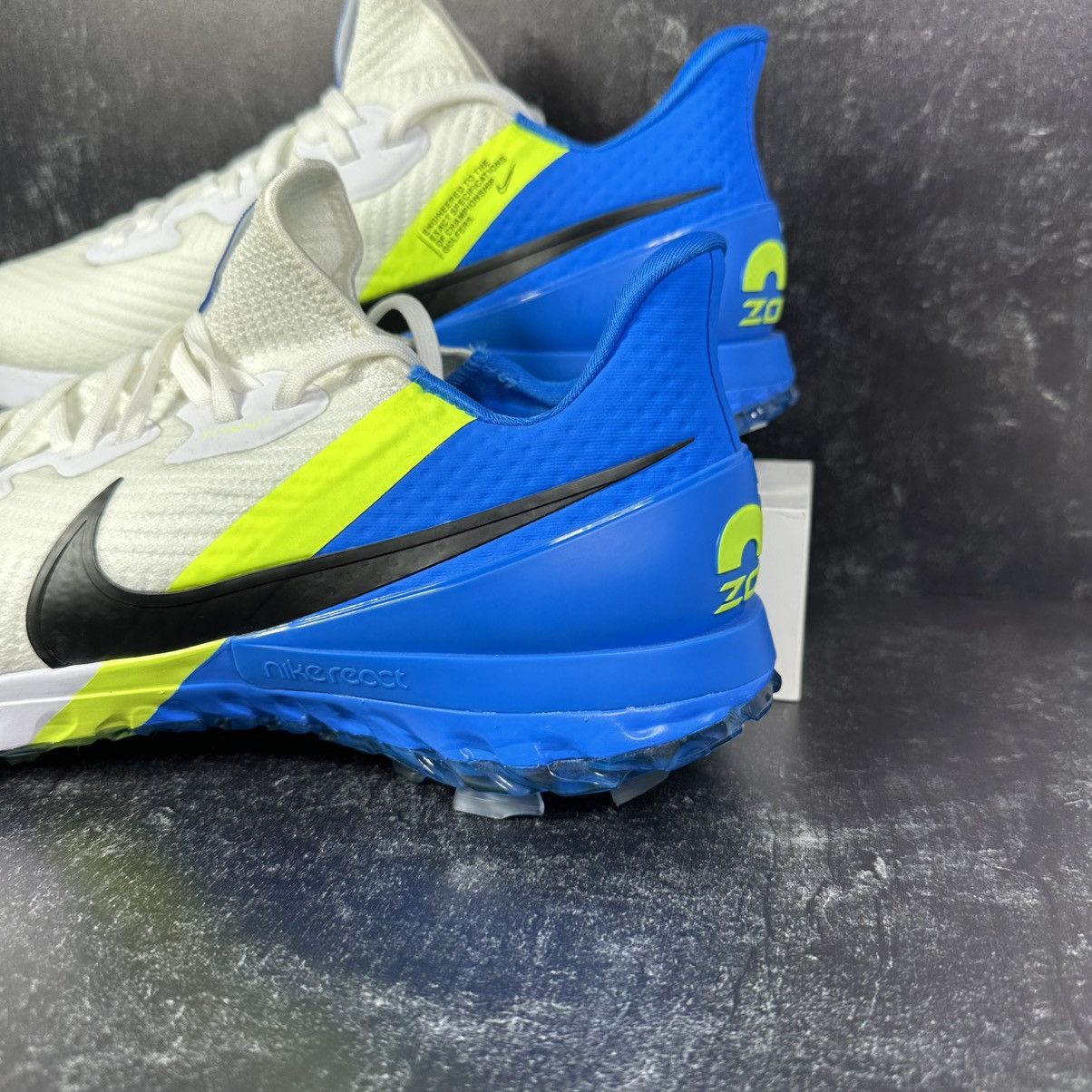 Nike NIKE AIR ZOOM INFINITY TOUR BASEBALL BLUE VOLT SPIKED GOLF Size US 12.5 / EU 45-46 - 9 Thumbnail