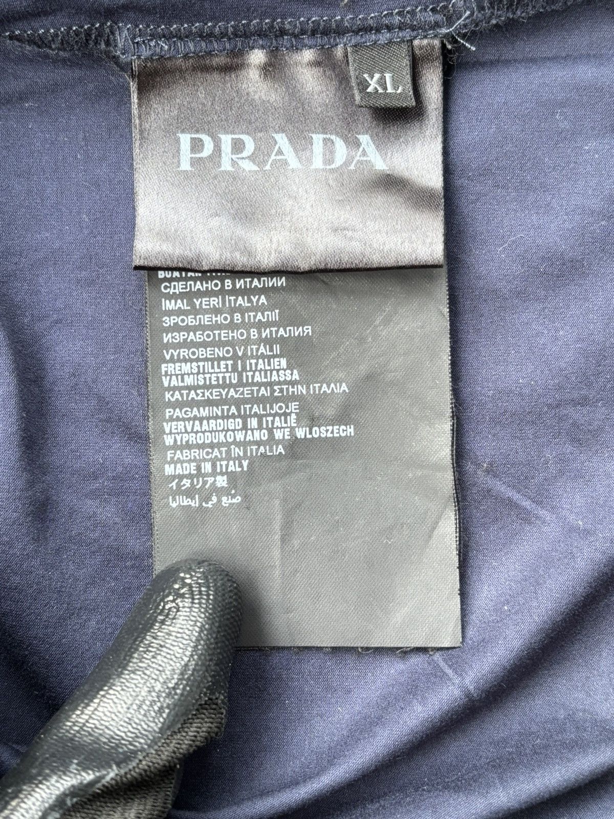 Prada Prada Milano Men's Chest Pocket Tee Navy Size US L / EU 52-54 / 3 - 6 Thumbnail