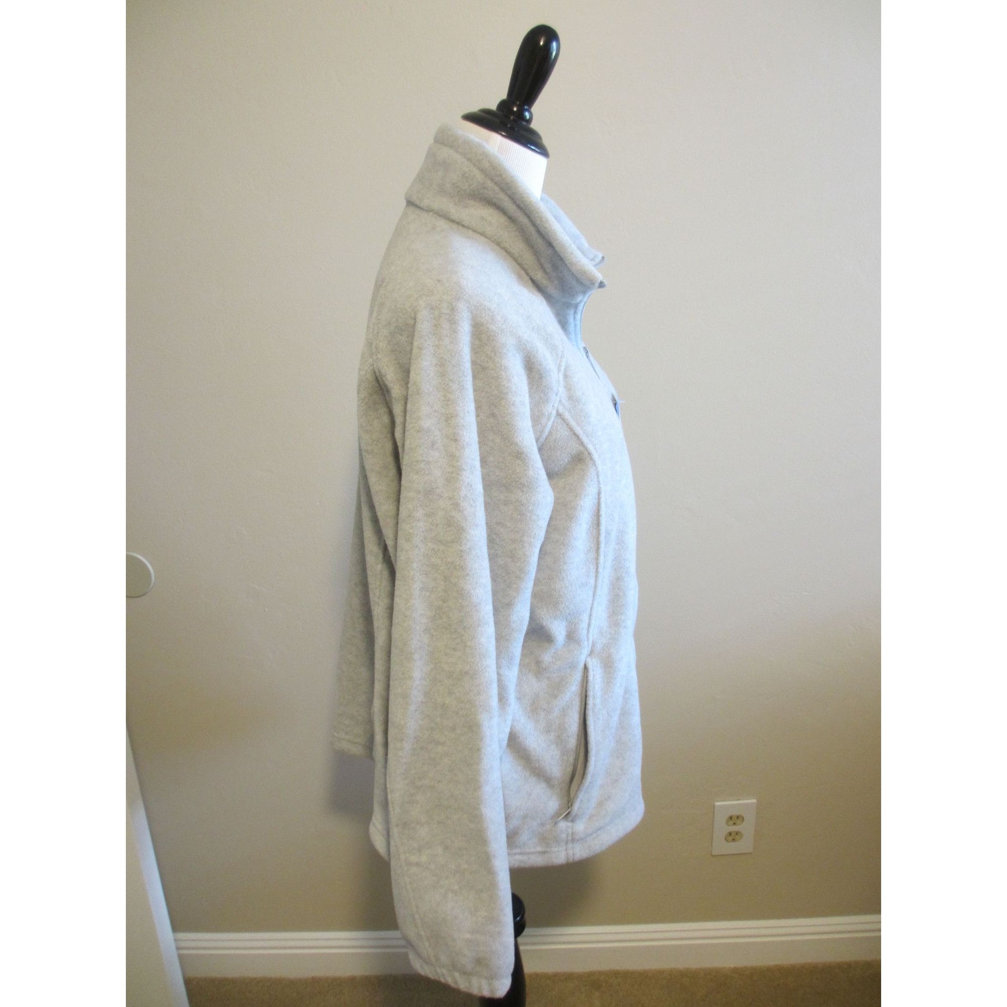 Columbia Columbia Women's XXL Gray Fleece Jacket With Full Zip & Stan Size XXL / US 16-18 / IT 52-54 - 2 Thumbnail
