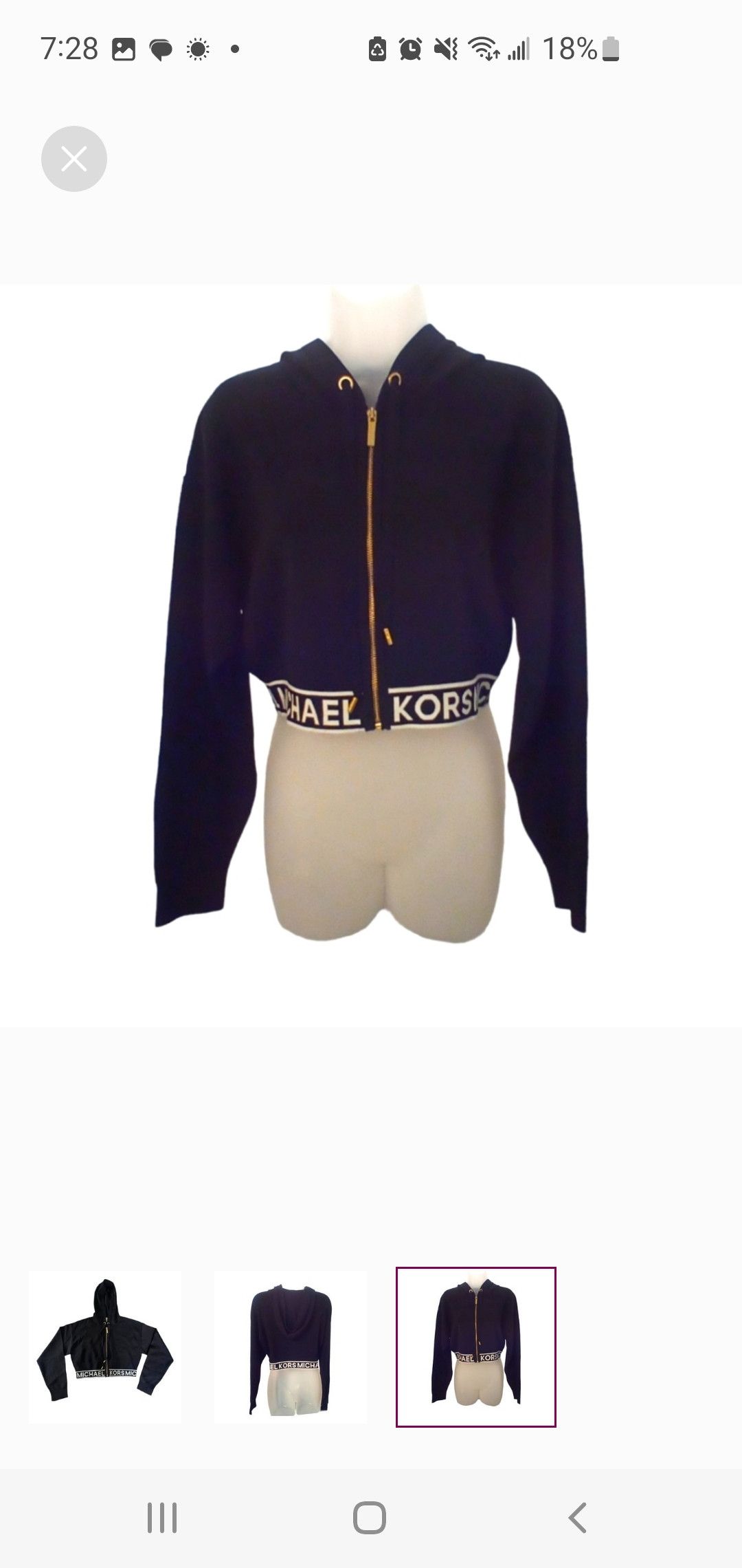 Michael Kors Michael Kors- Knit Crop Top Jacket Size-M Size M / US 6-8 / IT 42-44 - 3 Thumbnail