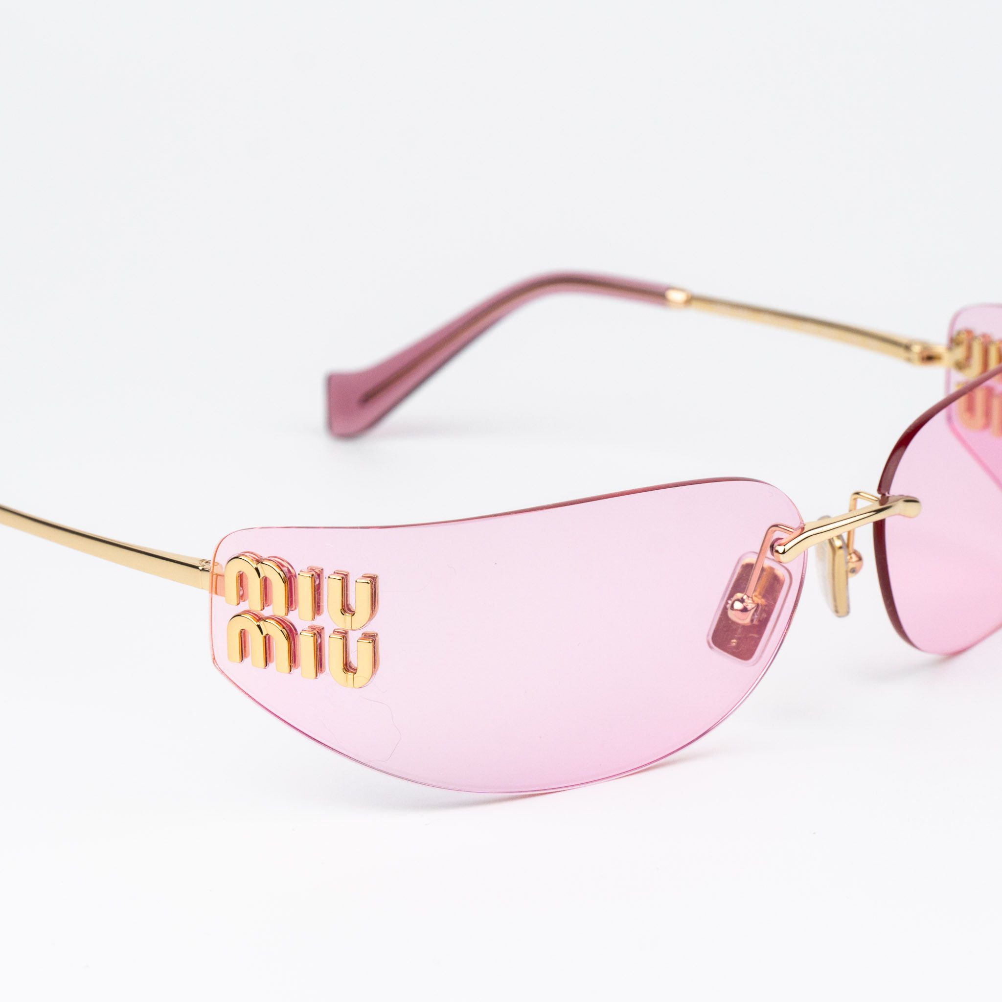 Miu Miu Miu Miu Women Sunglasses Rimless MUA51S 5AK90Y NEW AUTHENTIC Size ONE SIZE - 9 Thumbnail
