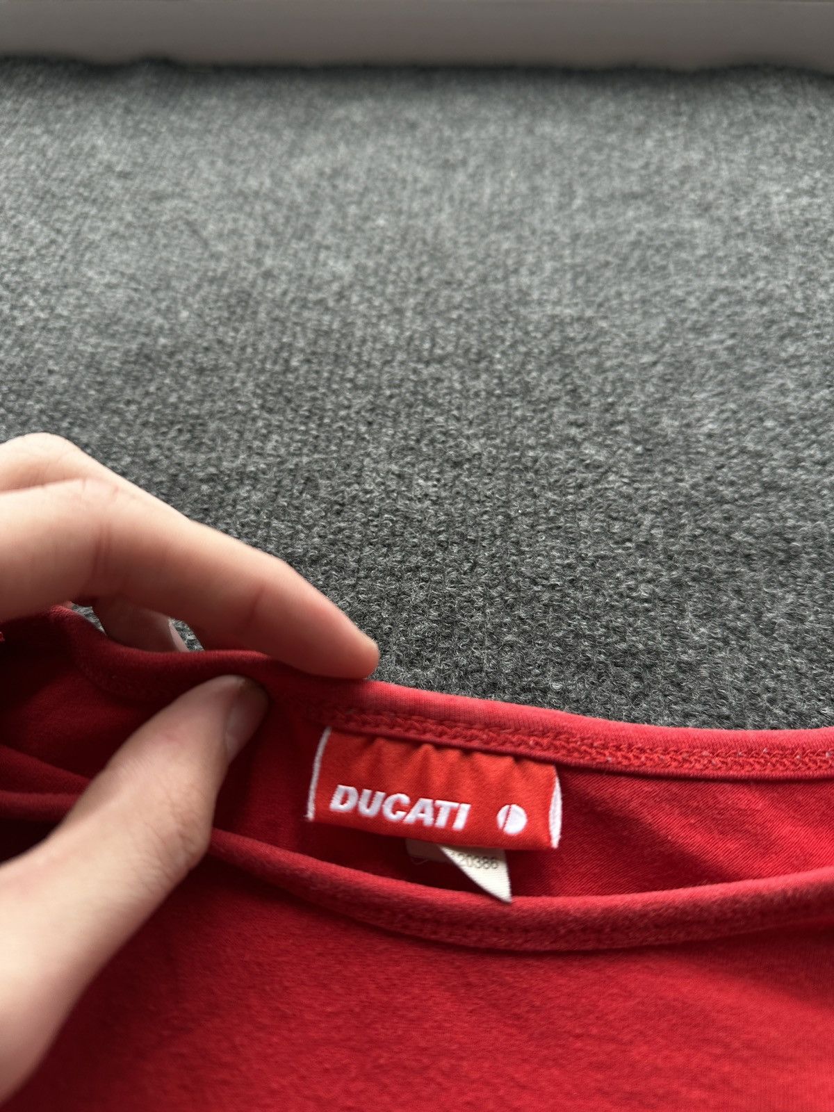 Ducati DUCATI 🚨 RACING RED TEE BIG LOGO MOTORCYCLE MOTO SPORT Size US XL / EU 56 / 4 - 7 Thumbnail