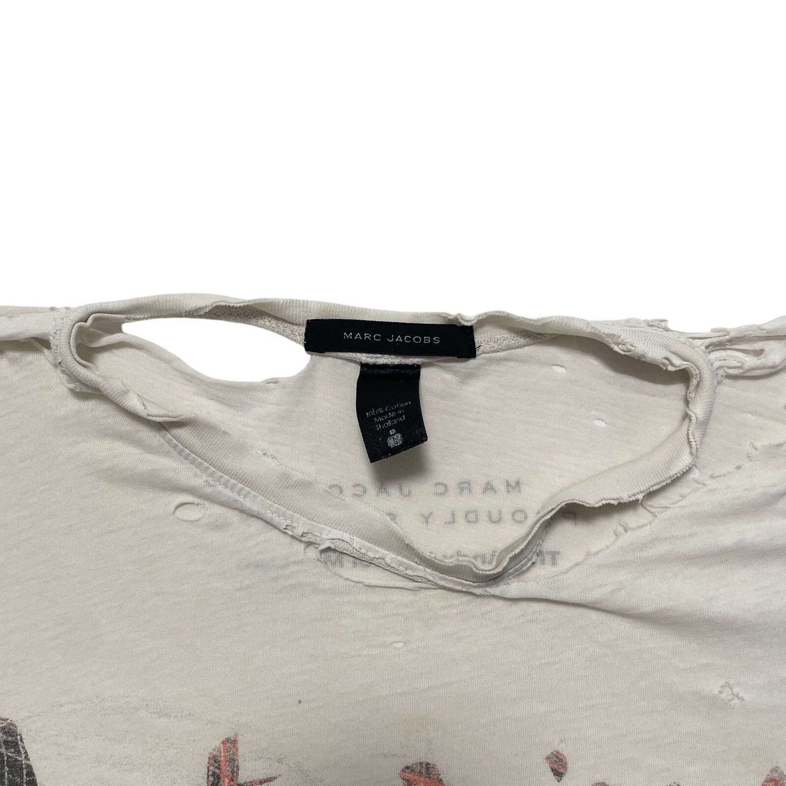 Marc Jacobs Y2K 00's Marc Jacobs Andy Warhol Distressed Thrashed T-Shirt Size US L / EU 52-54 / 3 - 4 Thumbnail