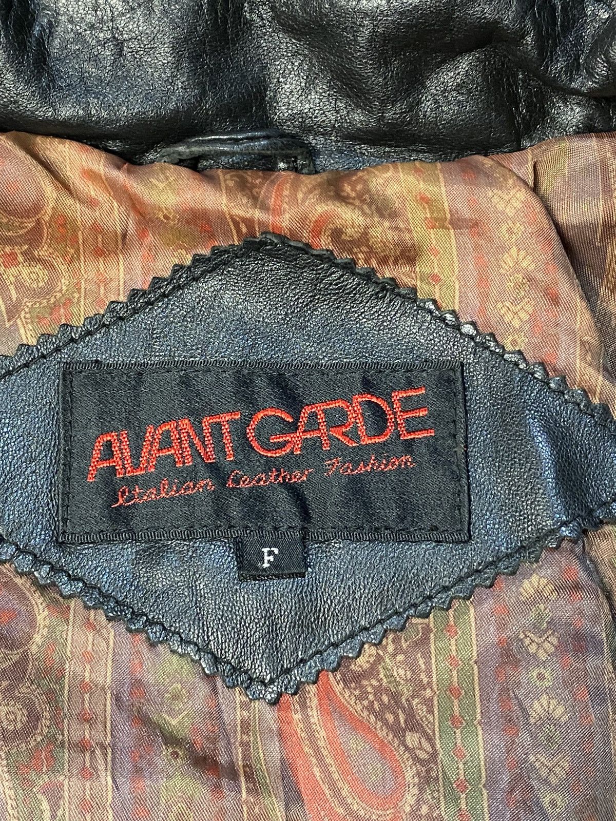 Vintage CLASSIC AVANT GARDE GENUINE SHEEPSKIN BOMBER LEATHER JACKET Size US L / EU 52-54 / 3 - 5 Thumbnail
