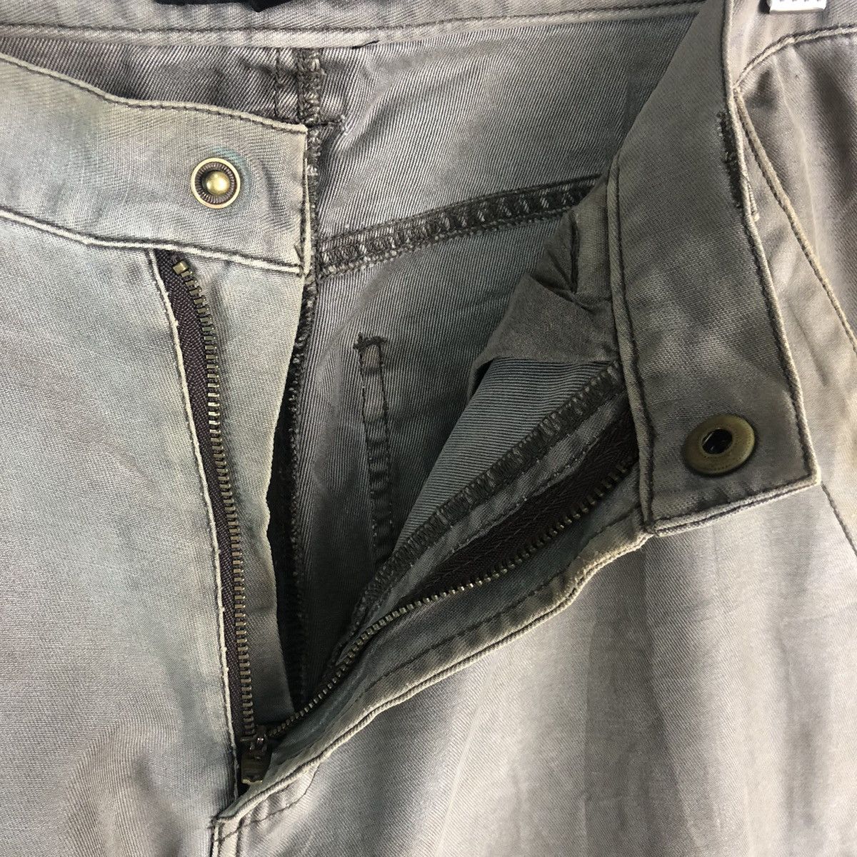 Japanese Brand DL Rescue World Gray Cargo Multipocket Pants #C666 Size US 27 - 14 Thumbnail