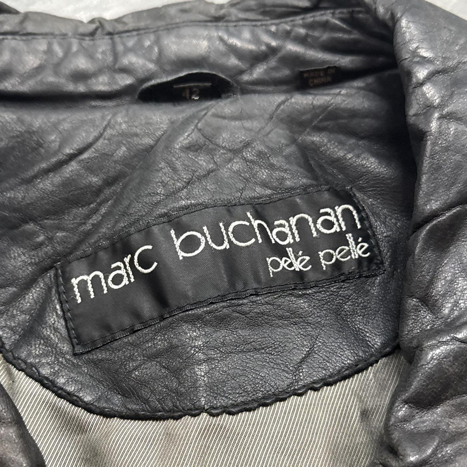 Japanese Brand × Pelle Pelle Vintage Marc Buchanan Pelle Pelle HipHop Rap Leather Jacket Size US M / EU 48-50 / 2 - 7 Thumbnail