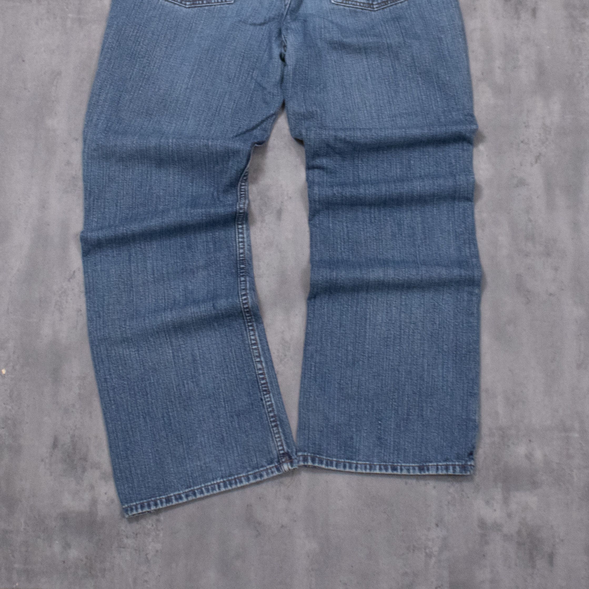 Japanese Brand Vintage Y2K Bluenotes Baggy Mid Wash Wide Leg Denim Jeans Size US 34 / EU 50 - 11 Thumbnail