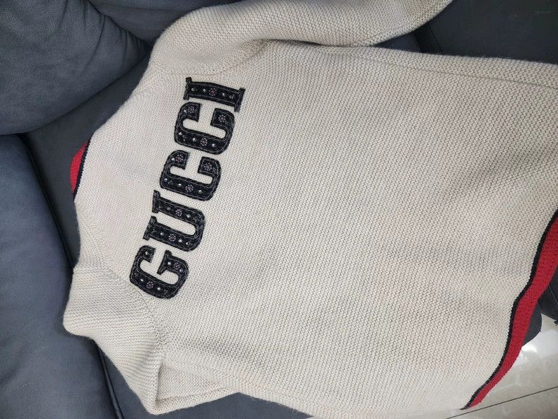 Gucci Gucci Catwalk style ny co-branded wool knitted jacket 2501- Size US L / EU 52-54 / 3 - 6 Thumbnail