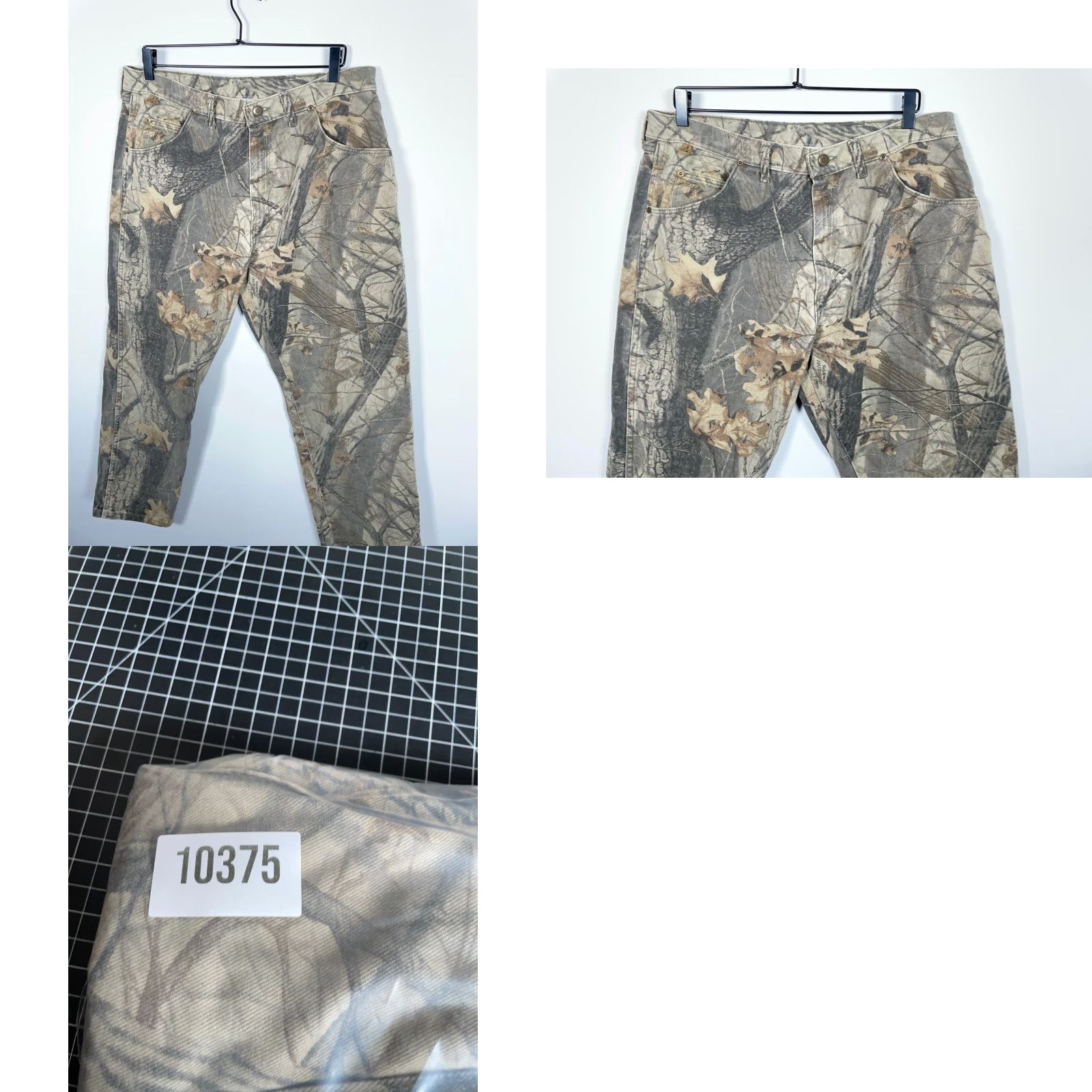 Wrangler VINTAGE Wrangler Jeans Men's 34 x 28 RealTree Hardwoods Camouflage Green 90s Wrangler 5-Pocket Denim Jeans Men Size US 34 / EU 50 - 9 Thumbnail