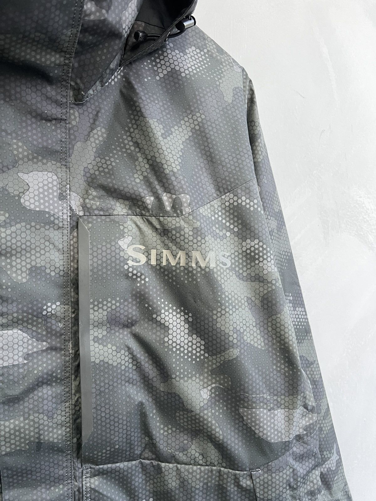 Simms Simms fishing Camo Waterproof Hooded Jacket Outdoor Size US M / EU 48-50 / 2 - 4 Thumbnail