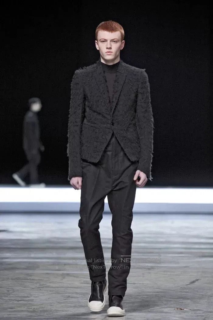 Rick Owens Rick Owens Black Wool Drop. Size US 36 / EU 52 - 3 Thumbnail