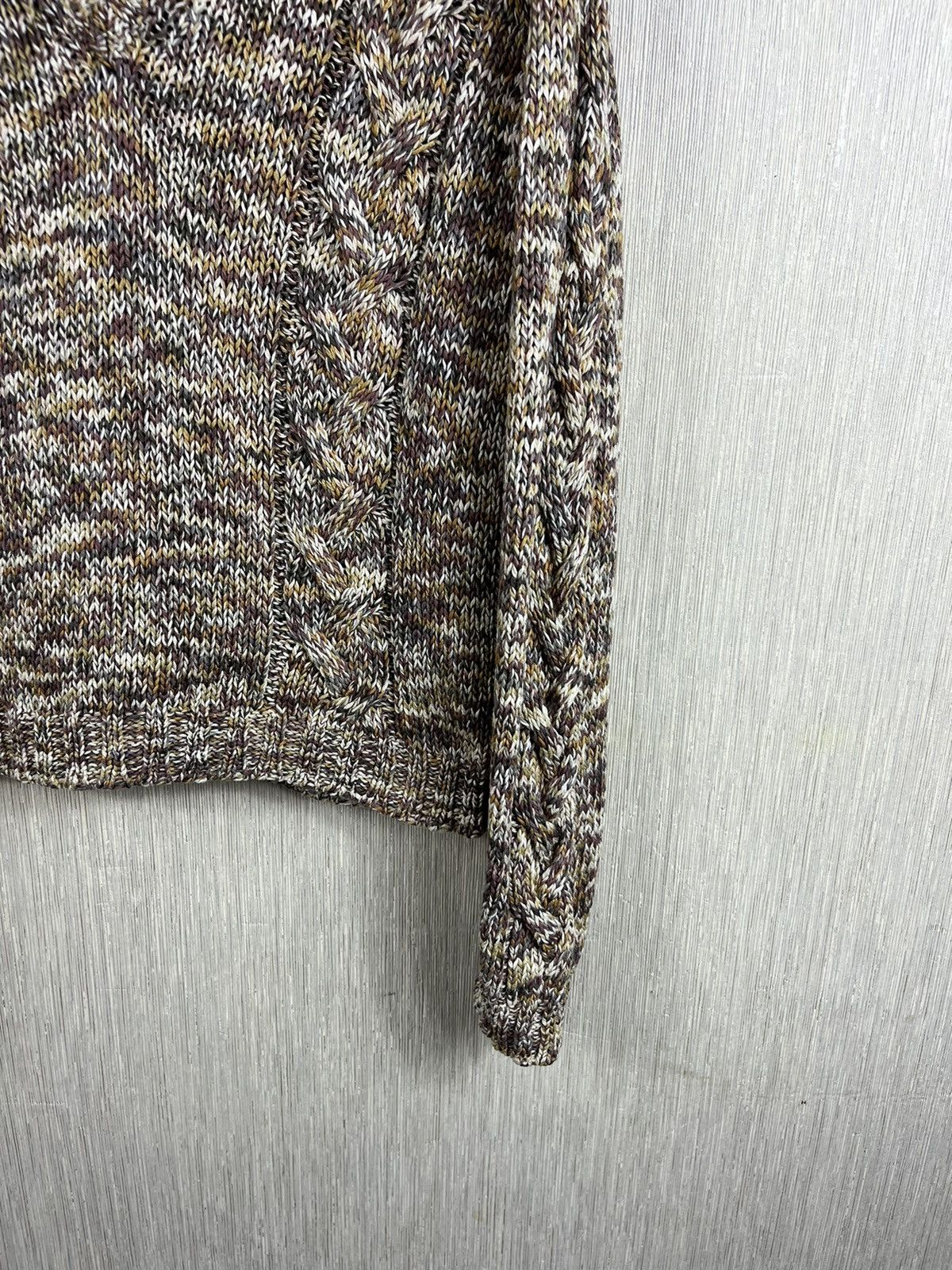 Designer × Max Mara × Weekend Max Mara Max Mara Weekend knitted sweater v-neck cozy patterned Size M / US 6-8 / IT 42-44 - 6 Thumbnail