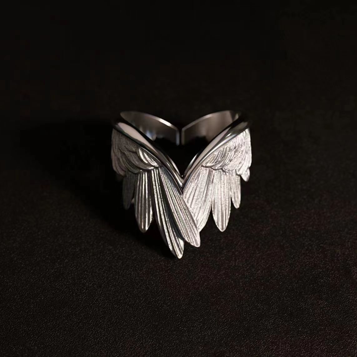 Jewelry Trendy Open-Style Wing Ring Size ONE SIZE - 1 Thumbnail