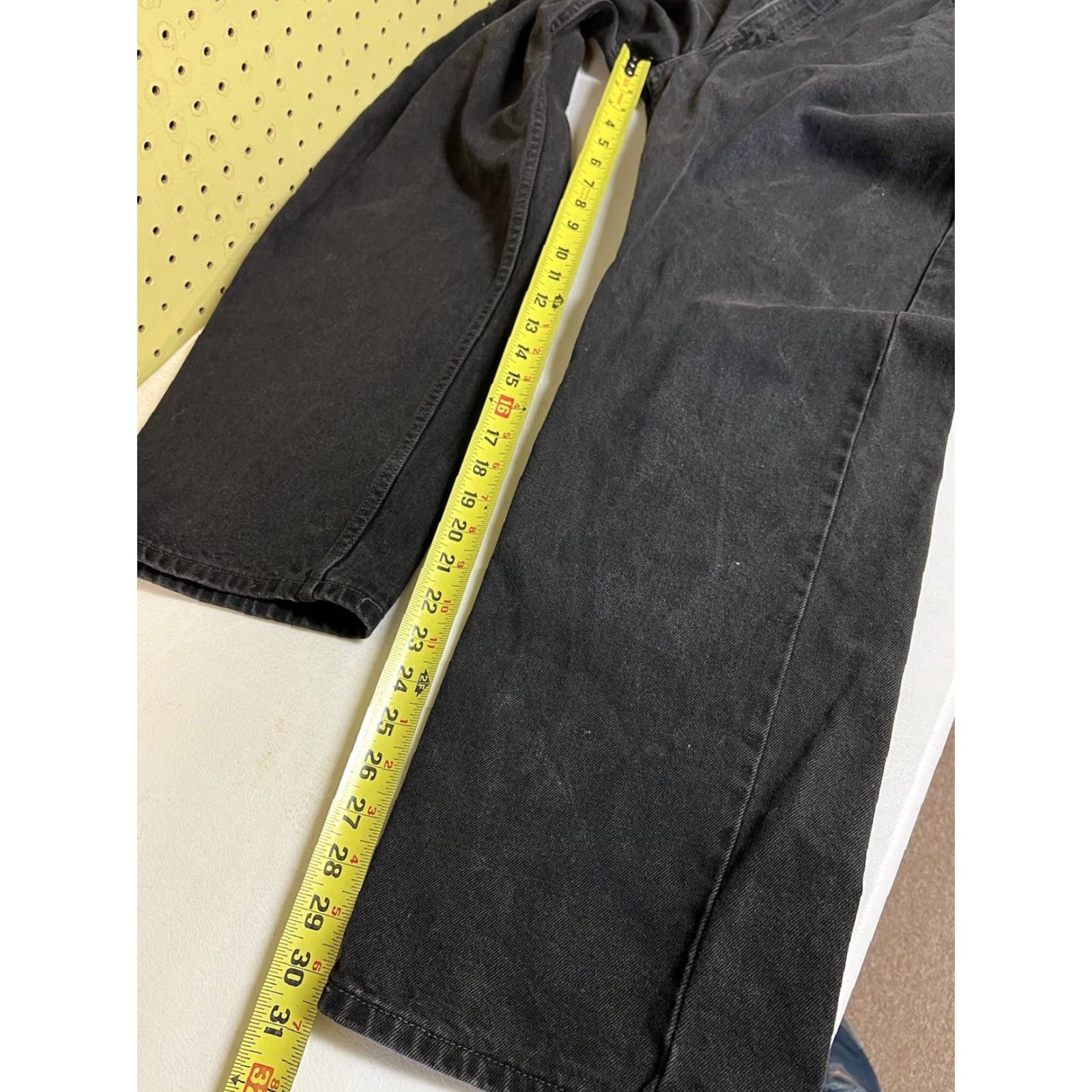 Levi's VINTAGE Levi's 505 Jeans Men Regular 38x32 Black Straight Denim Pants 90s USA 90s Hipster Comfortable Pockets Belt Loops Size US 38 / EU 54 - 6 Thumbnail