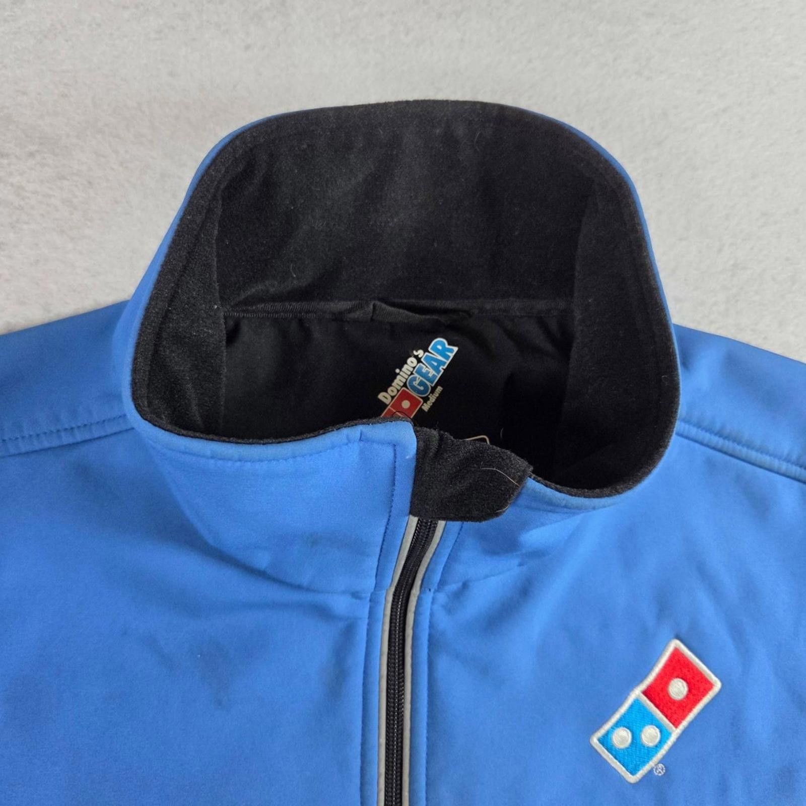 Other Domino's Pizza Rain Jacket Medium Blue Black Softshell Size ONE SIZE - 9 Thumbnail