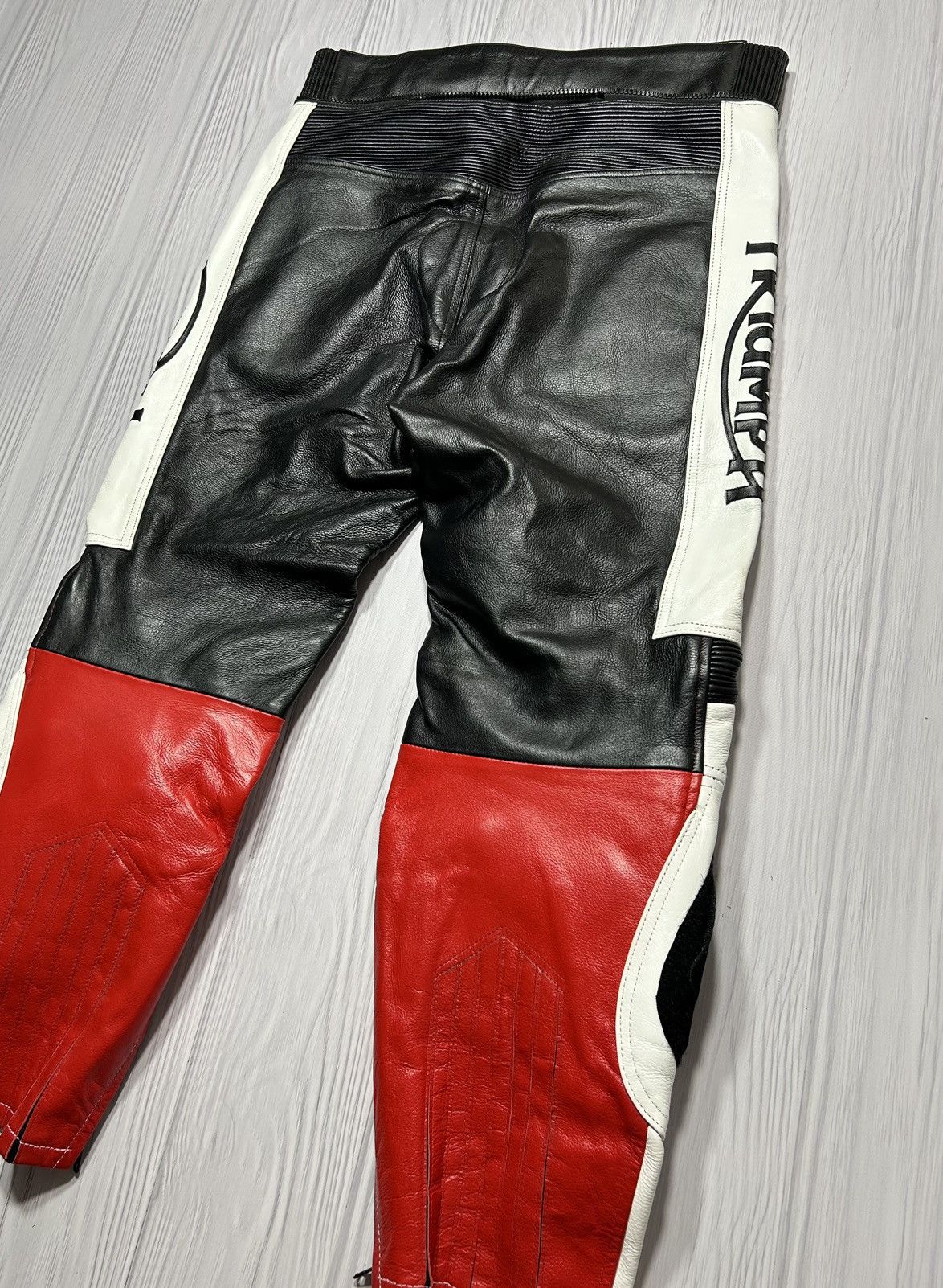 Genuine Leather TRIUMPH Real Heavy Leather Pants Moto Theme Racing Size XXL Size US 38 / EU 54 - 15 Thumbnail