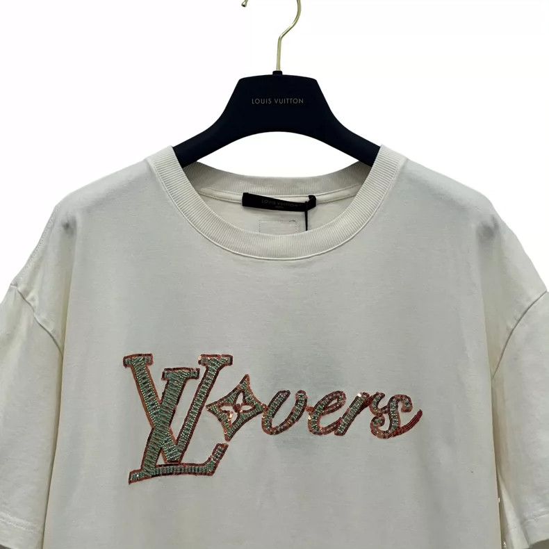 Louis Vuitton louis vuitton White beaded embroidered short sleeve Size US M / EU 48-50 / 2 - 5 Thumbnail