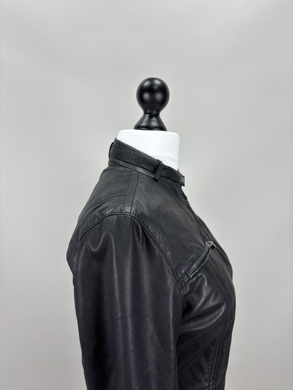 Genuine Leather × Leather Womens leather jacket Oakwood Size M Color Black Size M / US 6-8 / IT 42-44 - 6 Thumbnail