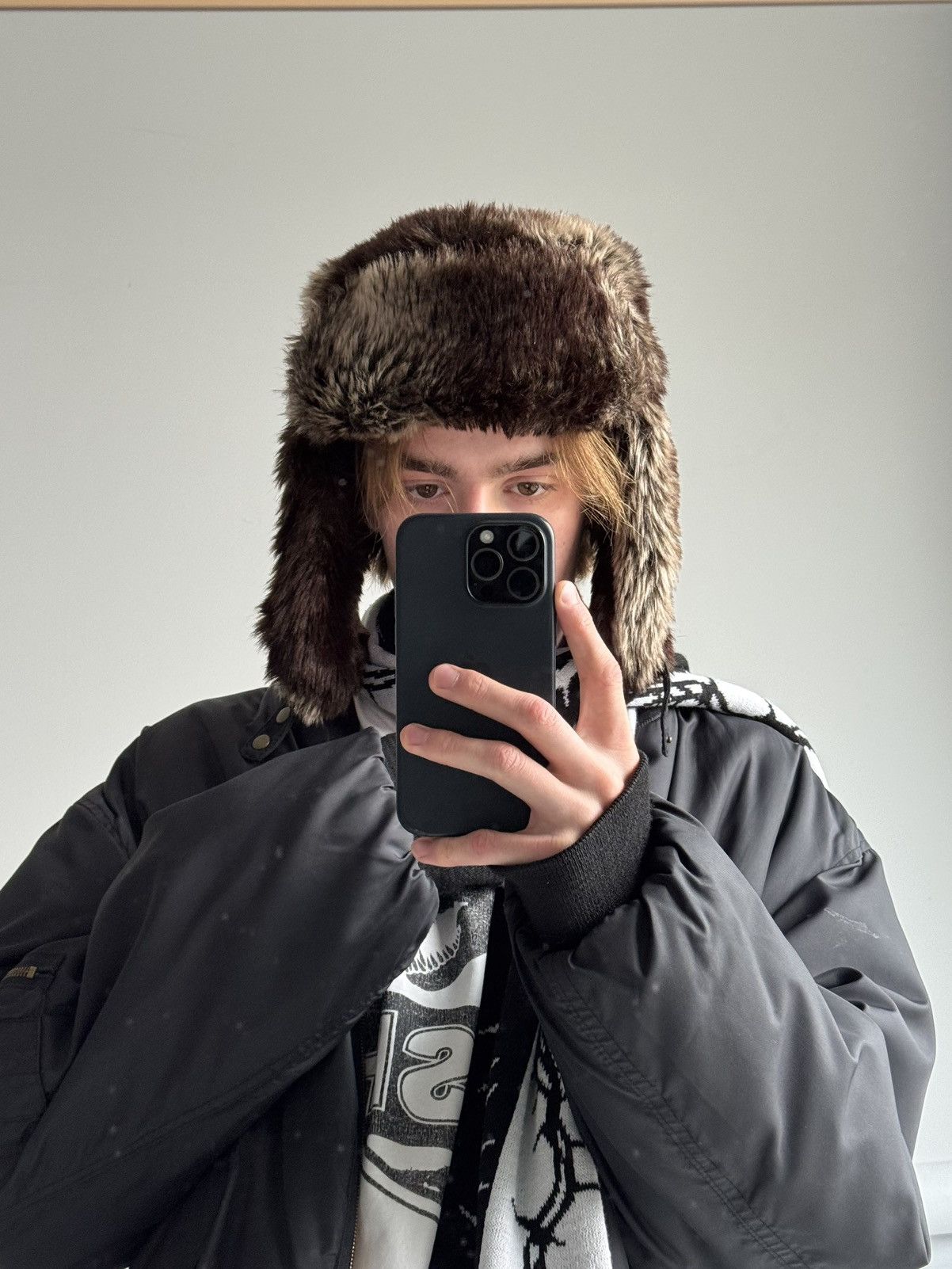 If Six Was Nine Vintage 80-90s Trapper Real Rabbit Fur Hat Ushanka Winter Size ONE SIZE - 9 Thumbnail