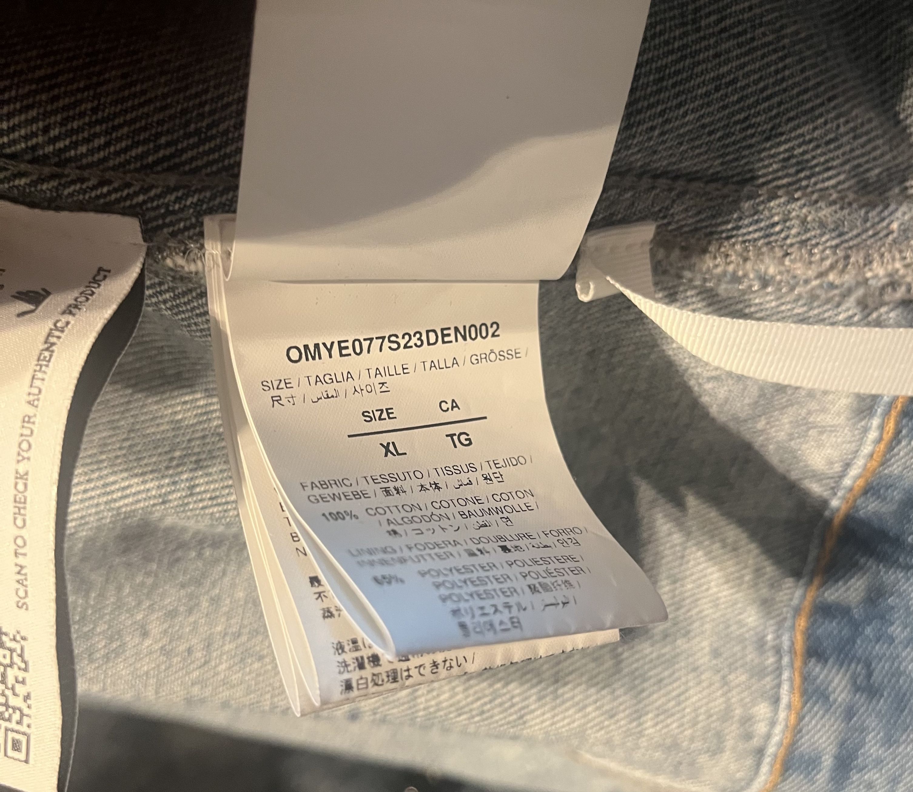 Off-White Off-White Skate Denim Jacket 'Azzurro' Size US XL / EU 56 / 4 - 8 Thumbnail