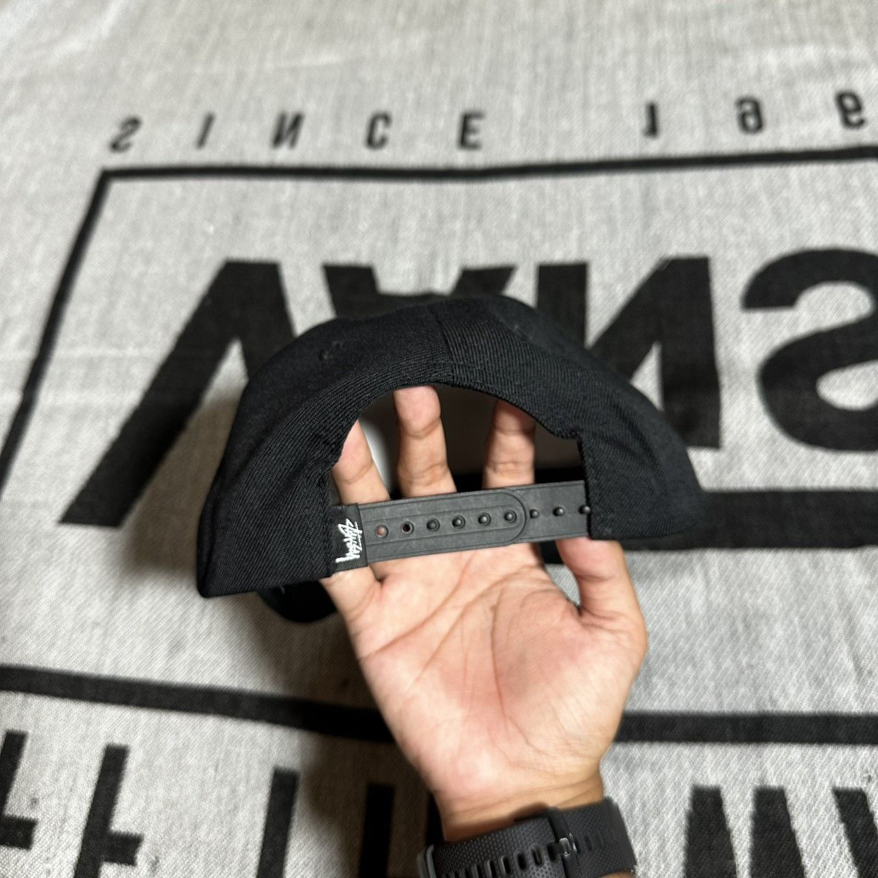 Stussy stussy big link cap hat black Size ONE SIZE - 3 Thumbnail