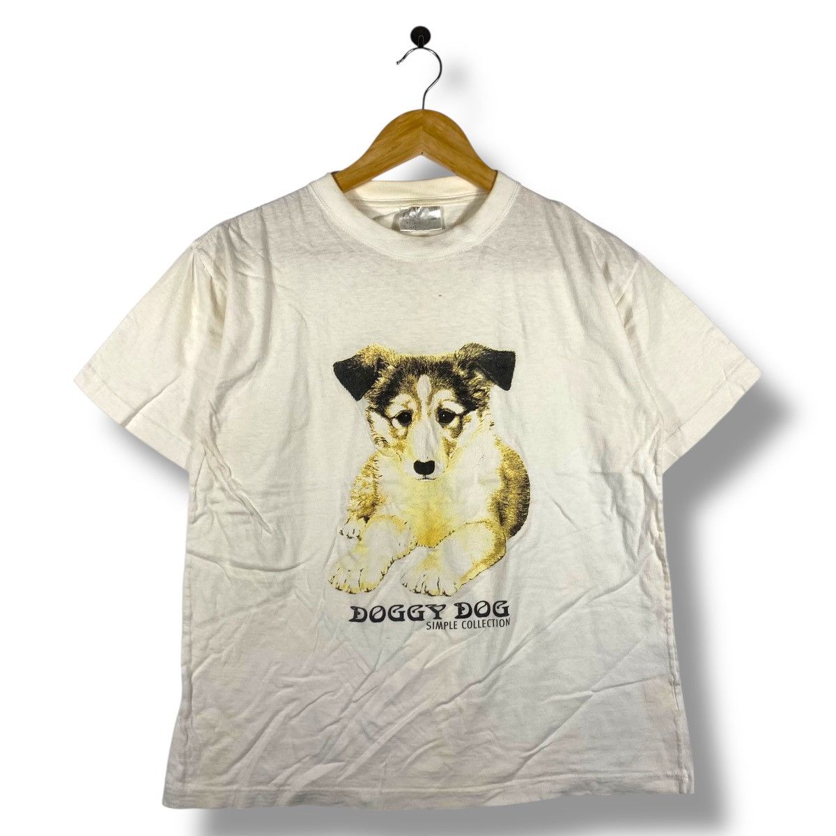 Vintage Vintage 90's DOGGY DOG Simple Collection Graphic Tee Shirt Size US M / EU 48-50 / 2 - 1 Thumbnail