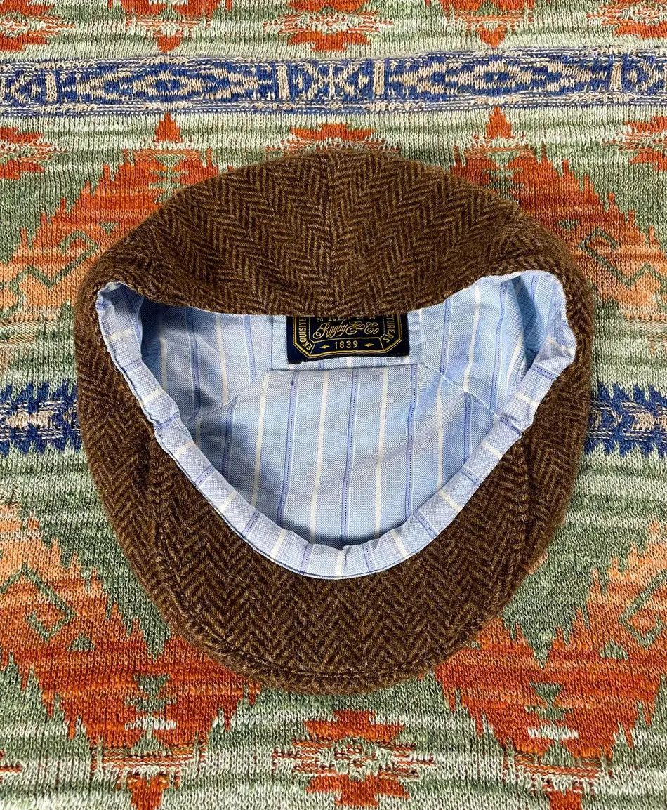 Ralph Lauren × Rugby Ralph Lauren Ralph Lauren Rugby Wool Tweed Flat Cap Beret Hat Peaked Cap Size ONE SIZE - 5 Thumbnail
