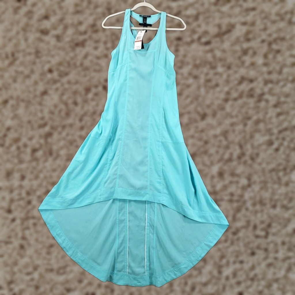 Kenneth Cole Kenneth Cole Dress Women XS Racerback Tank Hi Low Tanya Maxi Blue Green Pool Coverup Size XS / US 0-2 / IT 36-38 - 1 Thumbnail