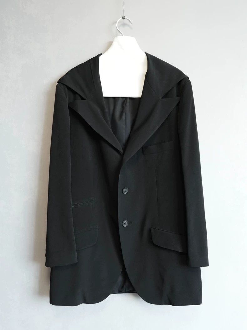 Yohji Yamamoto yohji yamamoto23SS Hooded Triacetate Jacket 2503-Nextarrow Size US M / EU 48-50 / 2 - 1 Thumbnail
