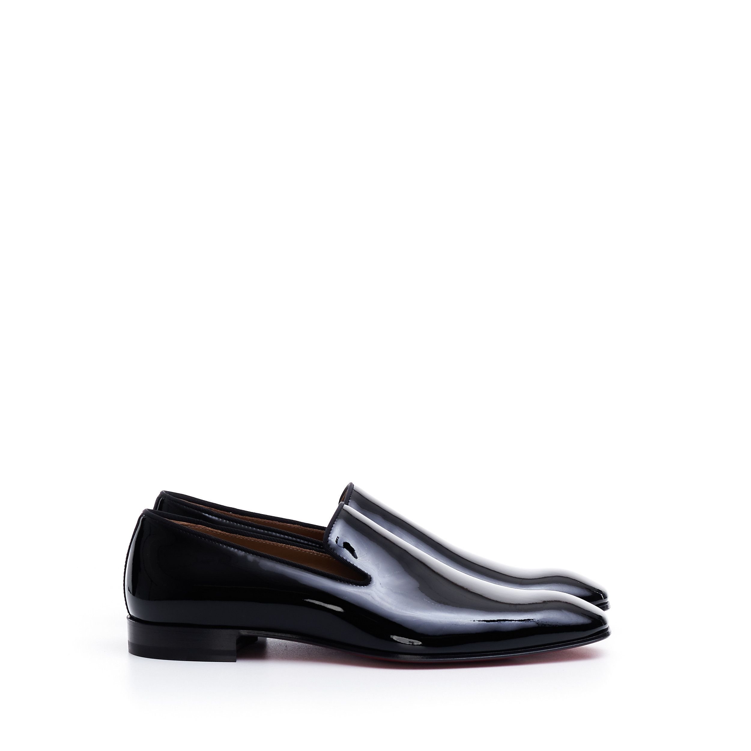 Christian Louboutin Black Patent Leather Dandelion Loafers Size US 10 / EU 43 - 8 Thumbnail